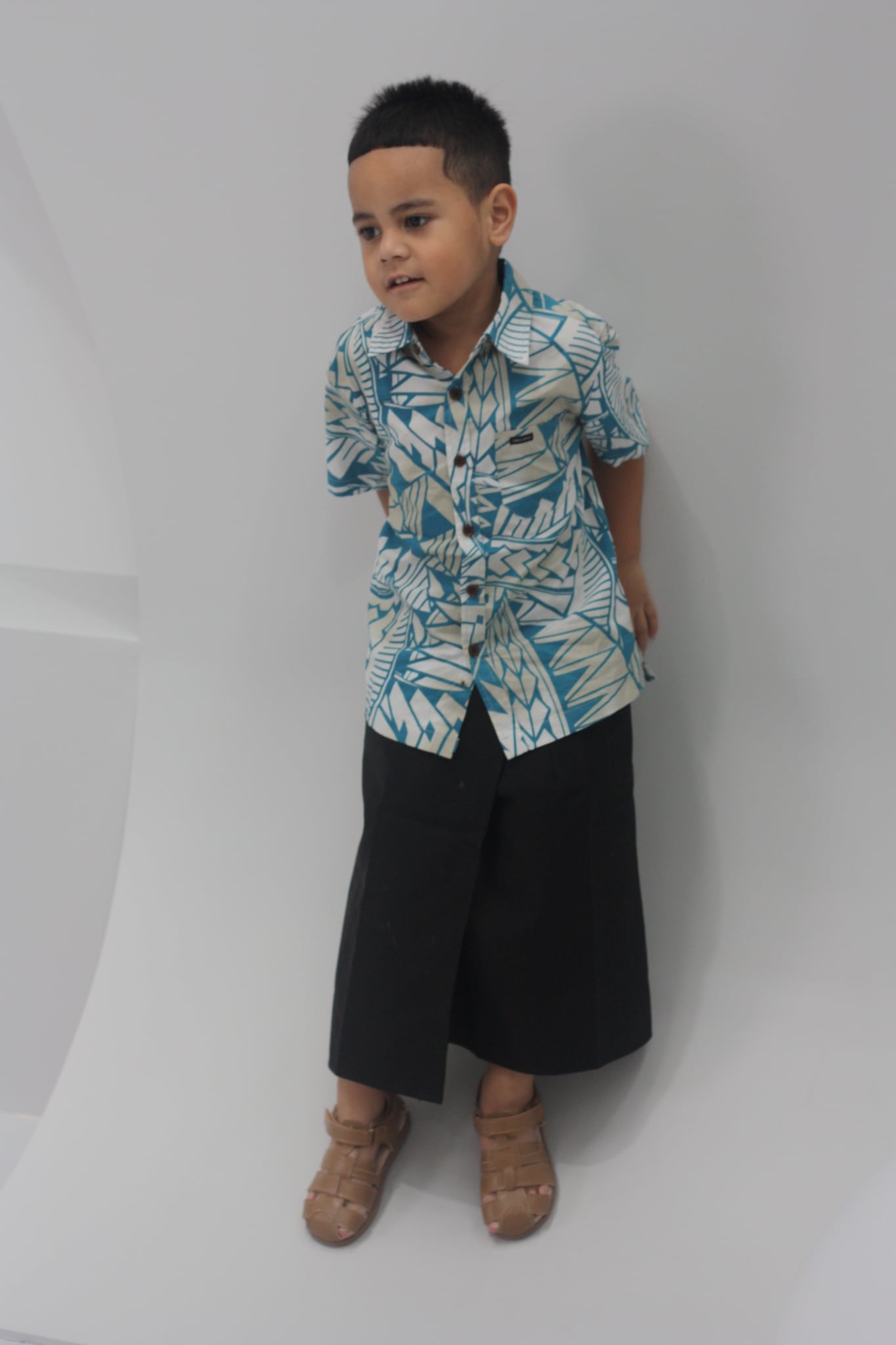 Kalavata Boy's Gray Cloud Shirt SB2018