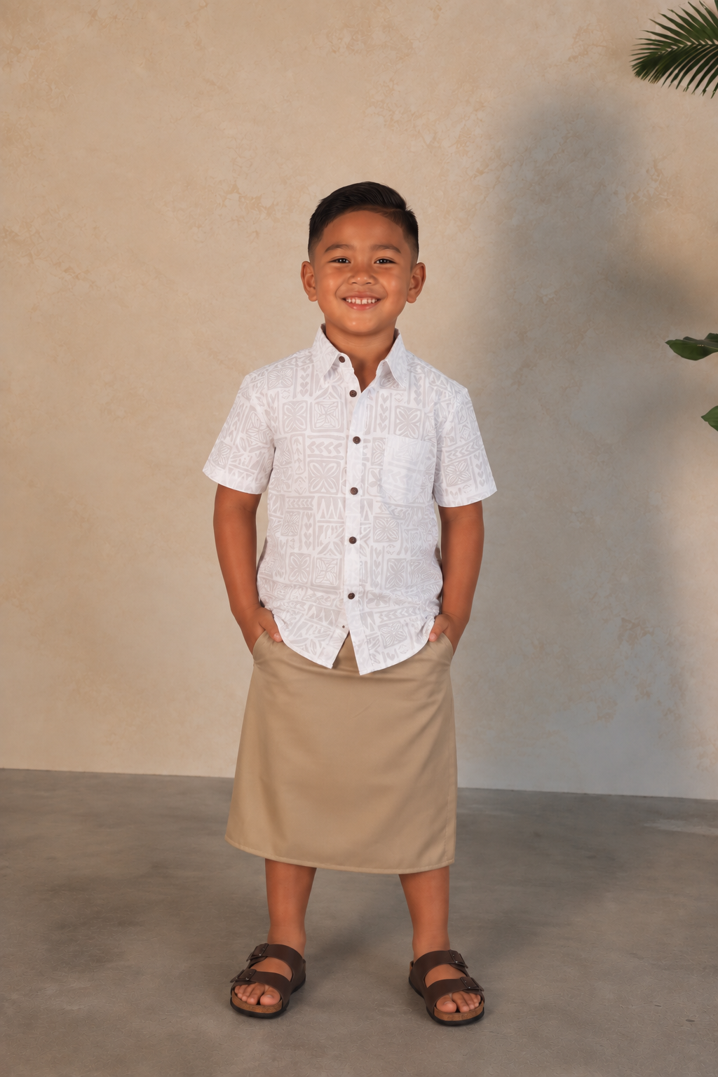 Mesian Boy's Shirt White CWOW-1323