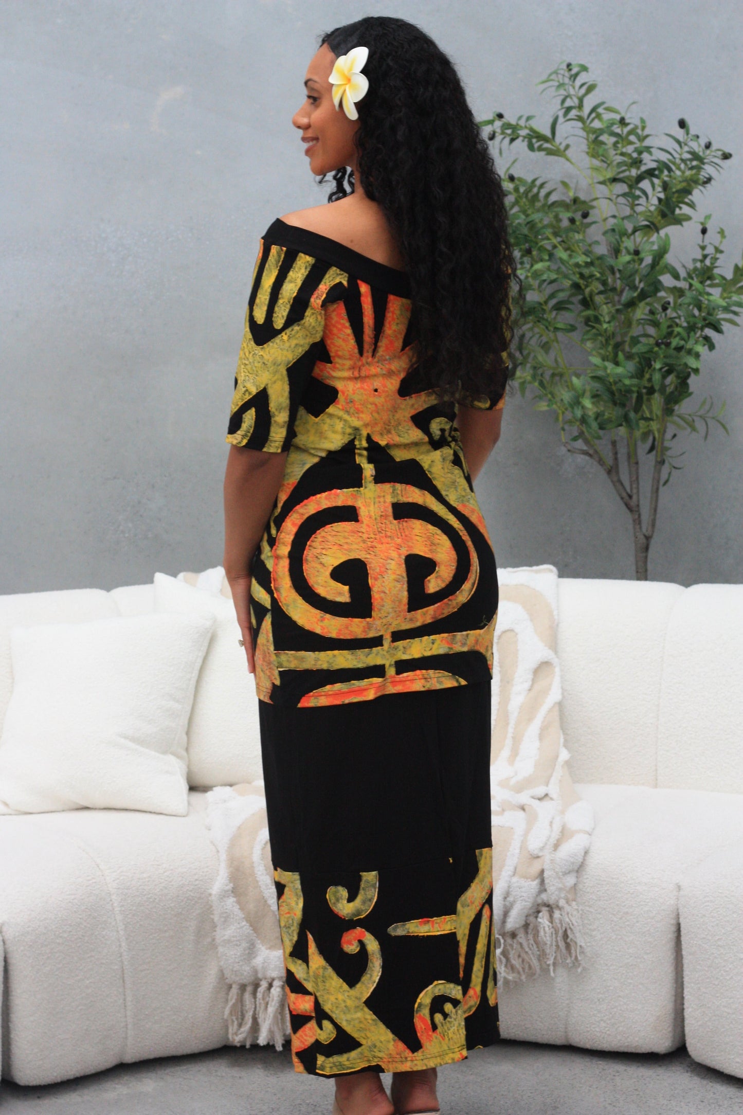 PIA Yellow & Orange Puletasi