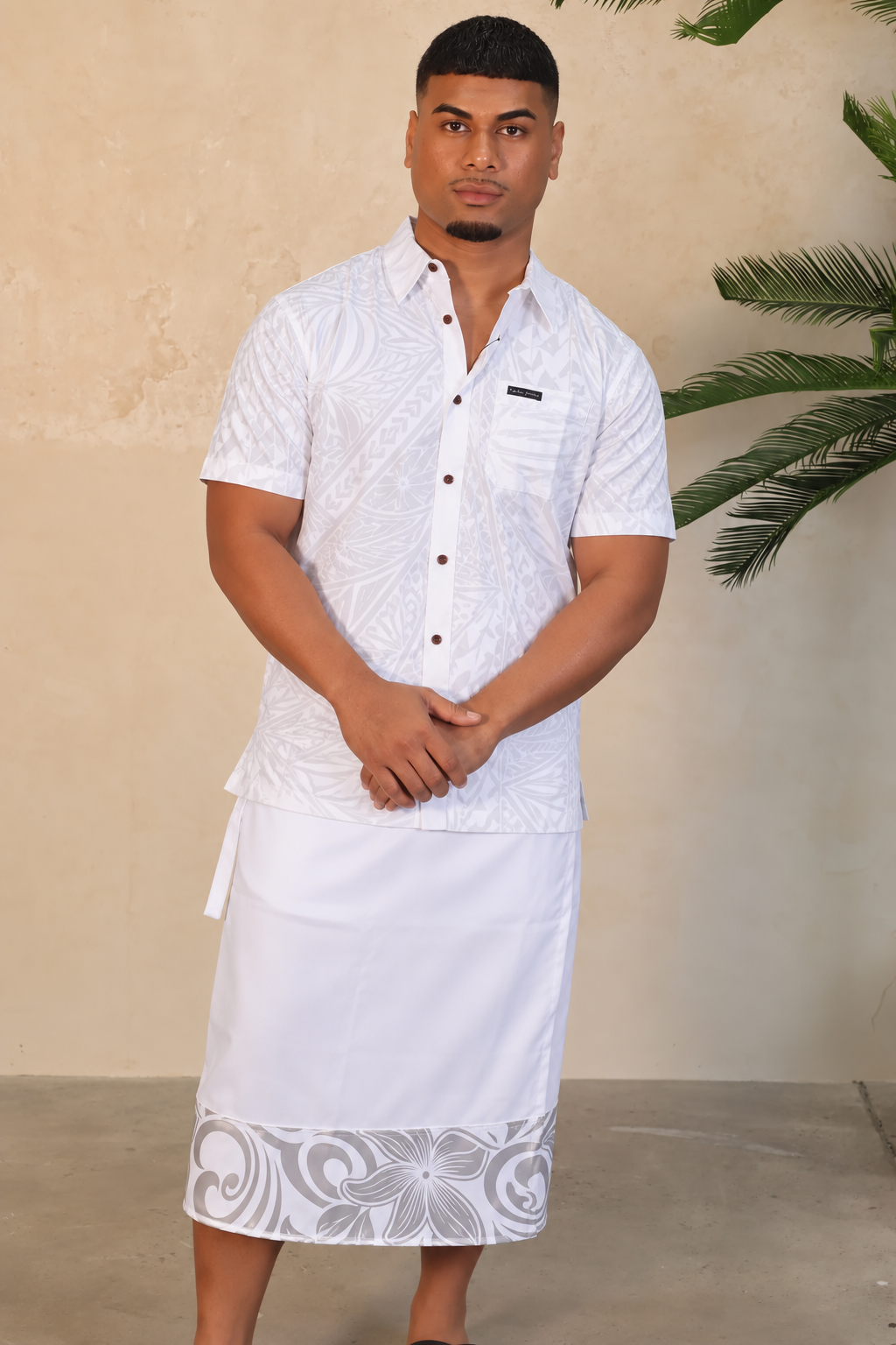 Iefaitaga - Silver Metallic Design 2