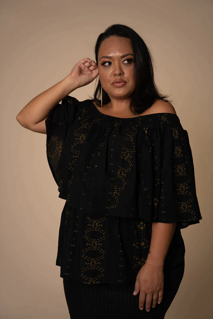 Tanoa Samoa Pua Malu Women's Offshoulder Top