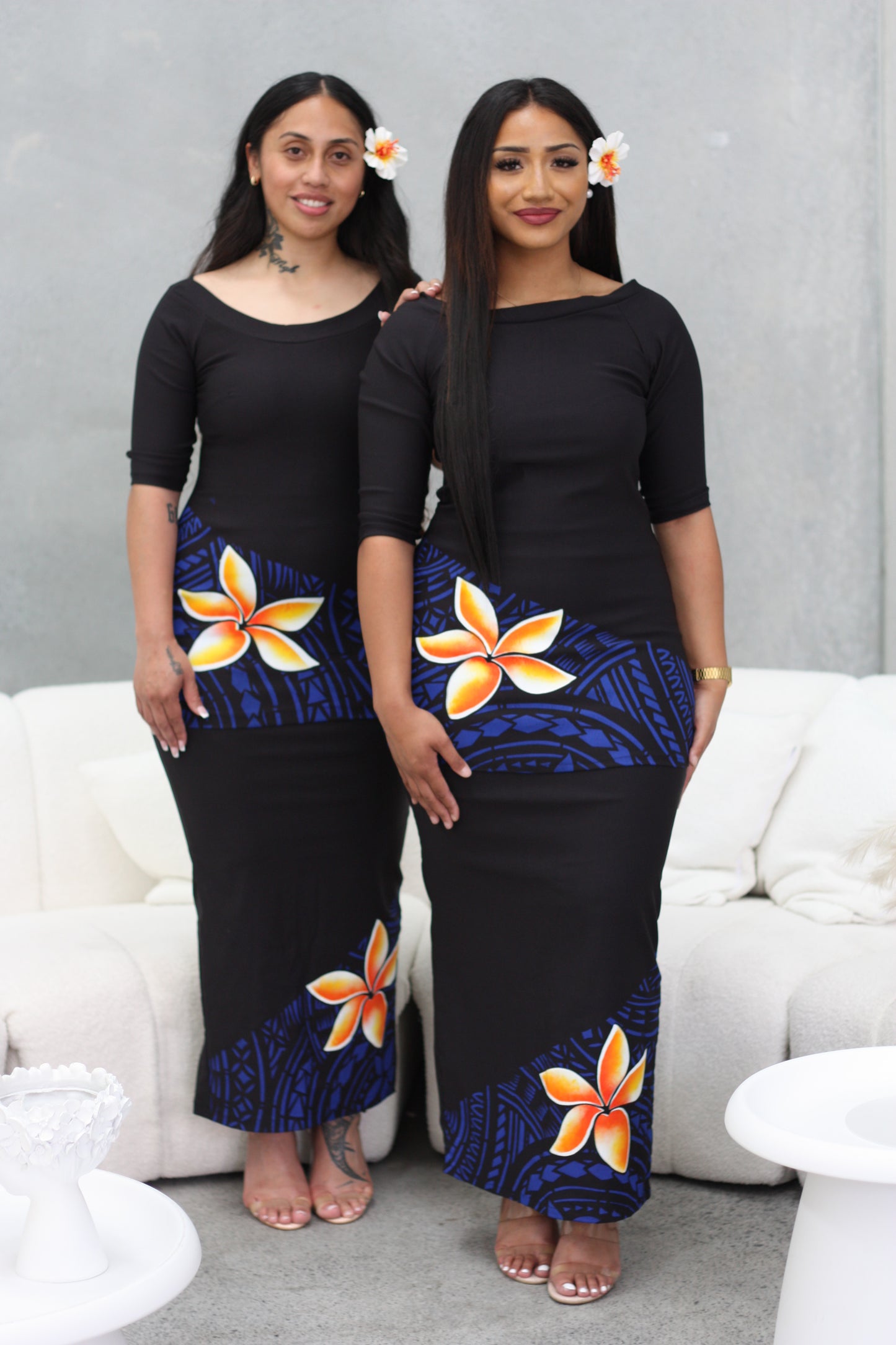 Cece's Moana Black Puletasi (Plus)