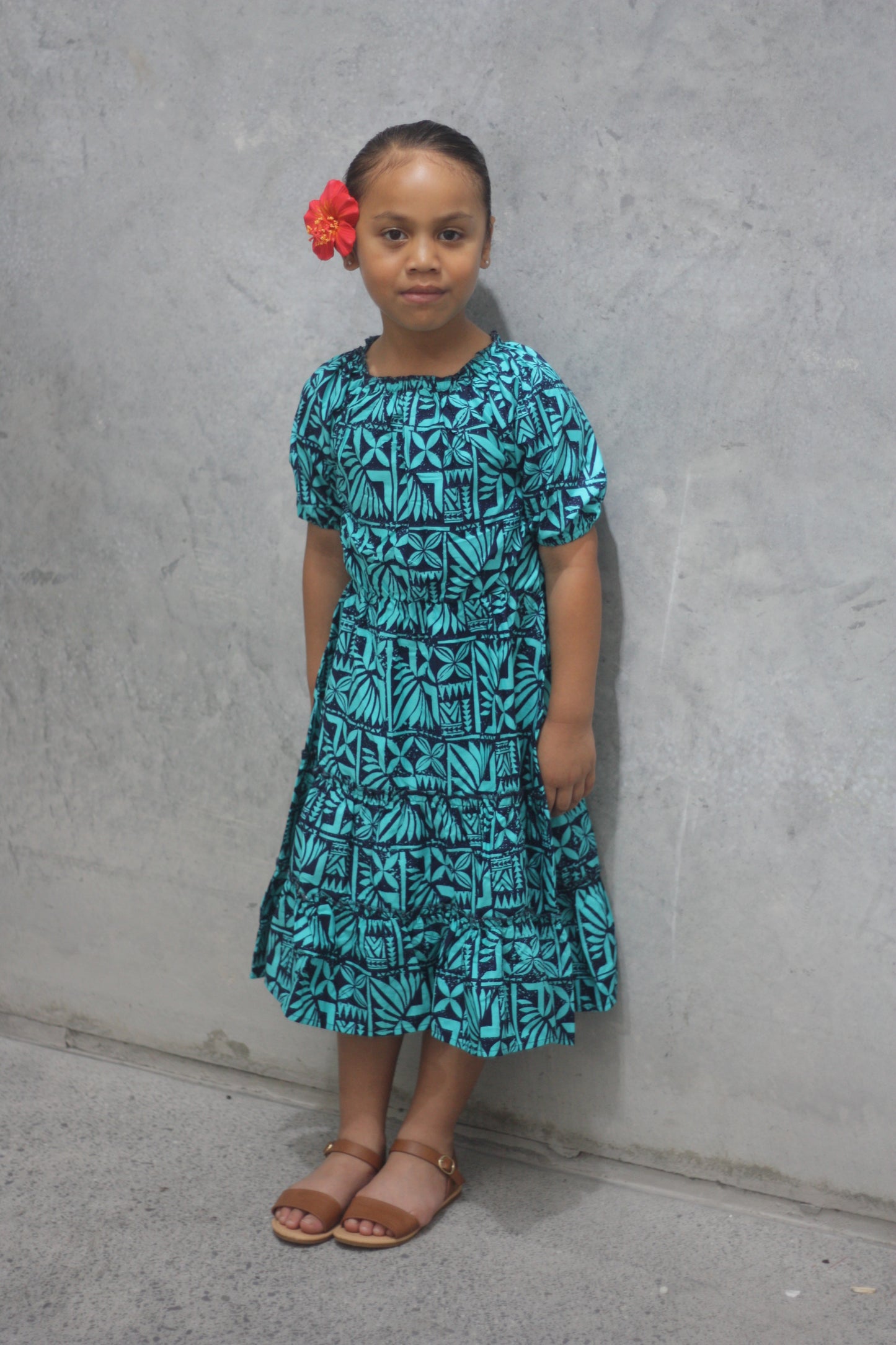 Kalavata Girl's Blue Elei Dress FB1718