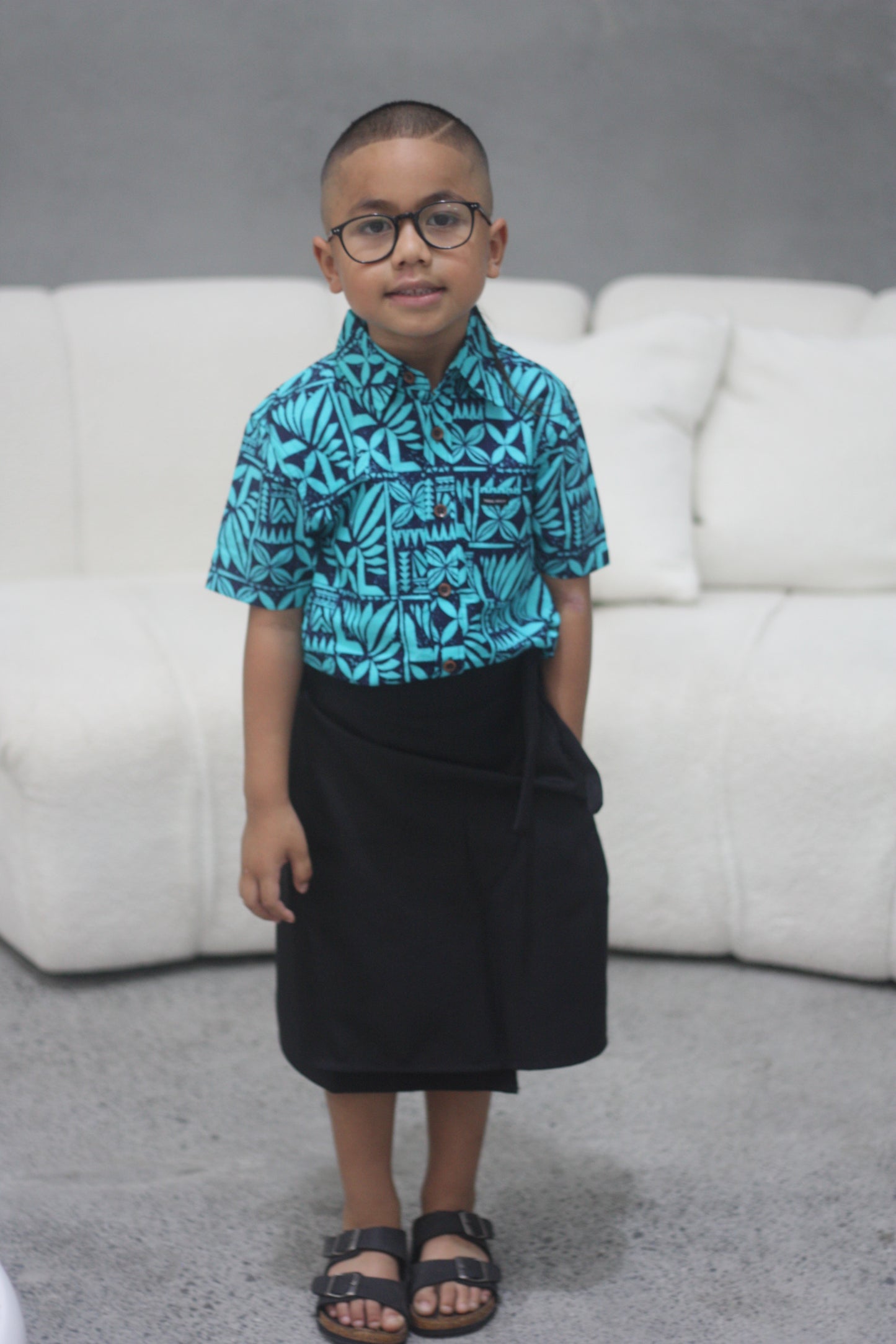 Kalavata Boy's Blue Elei Shirt FB1718