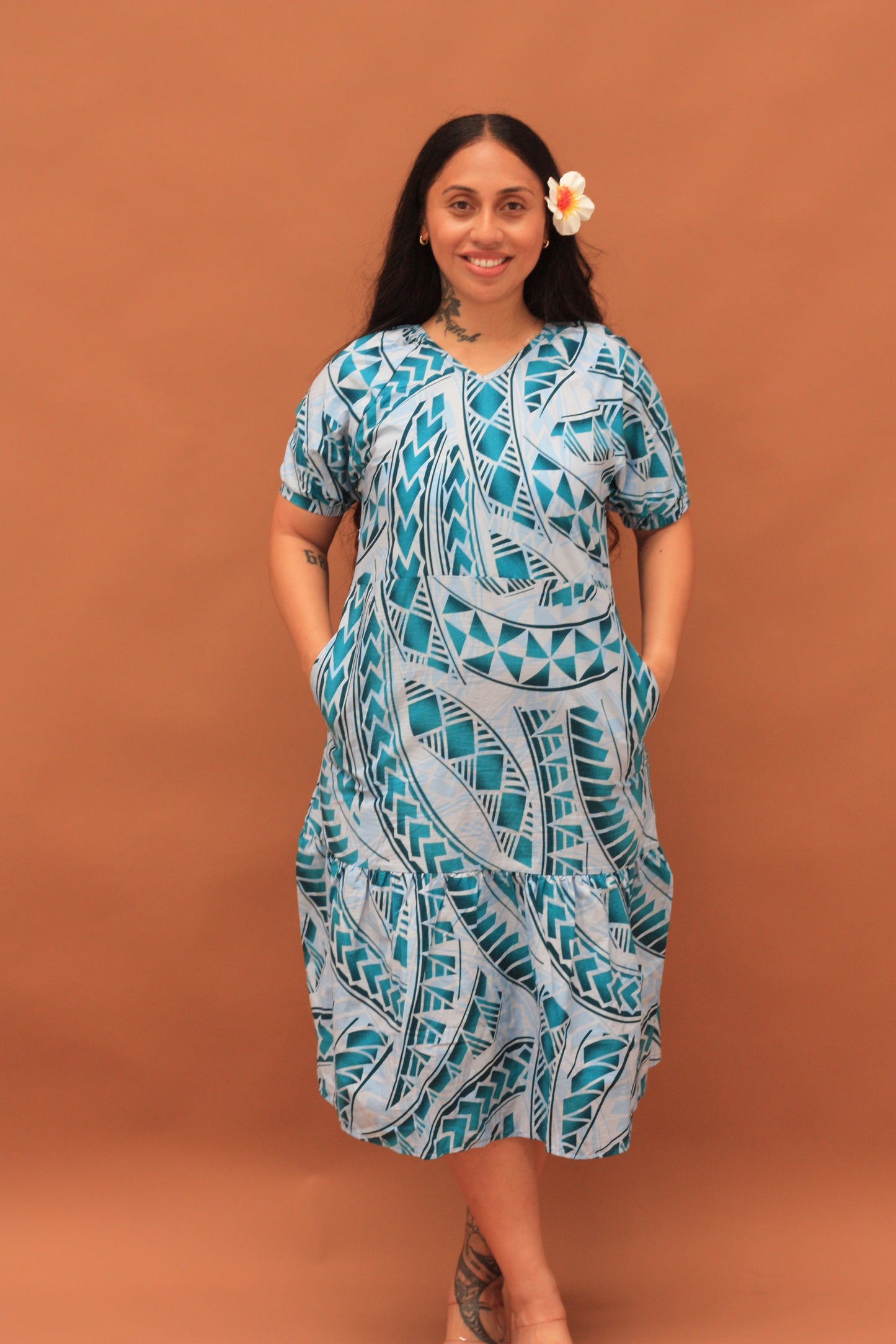 Kalavata Women's Teal Dress FB1731