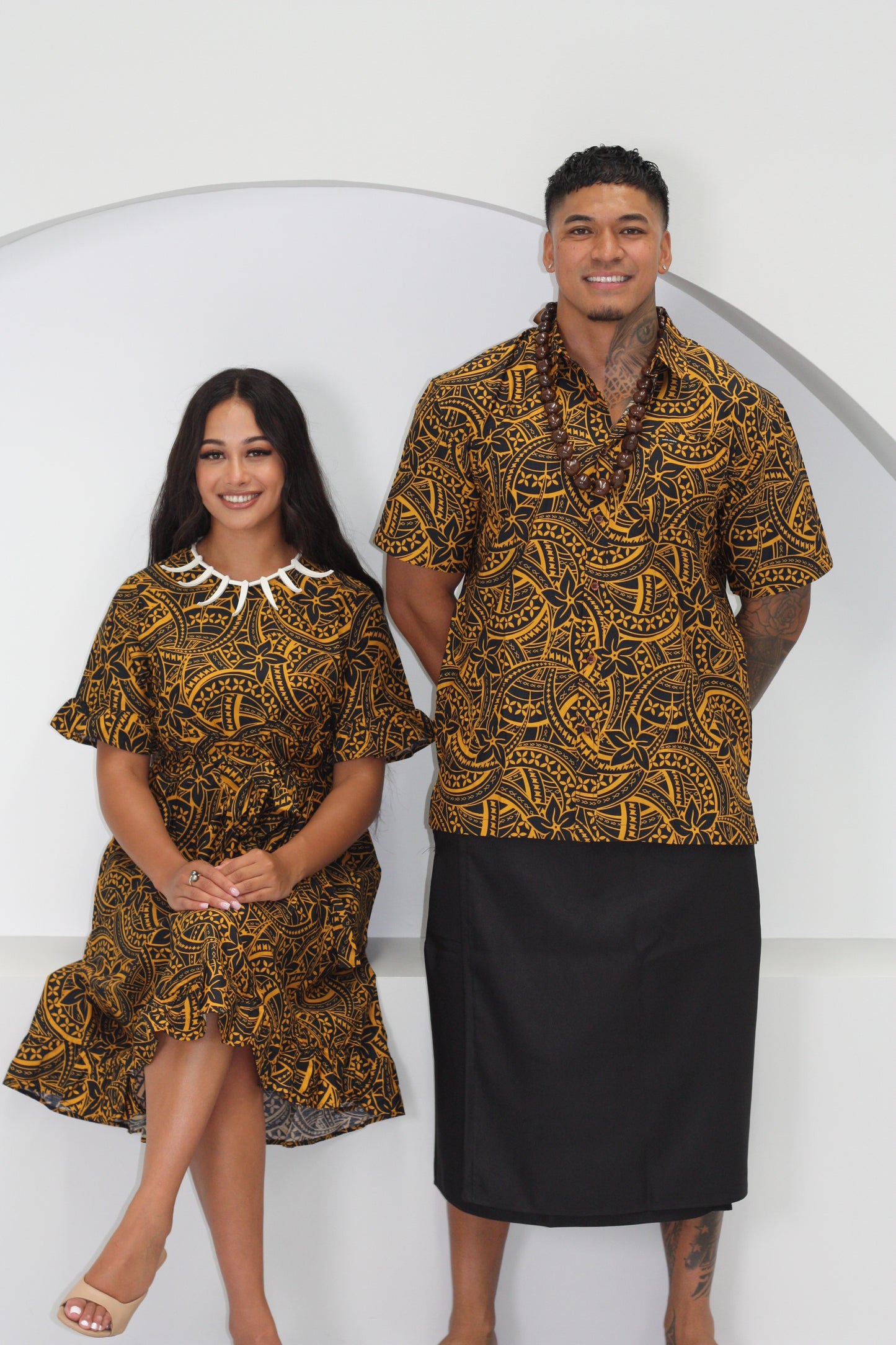 Tribal Men's Yellow Elei Shirt FB1723