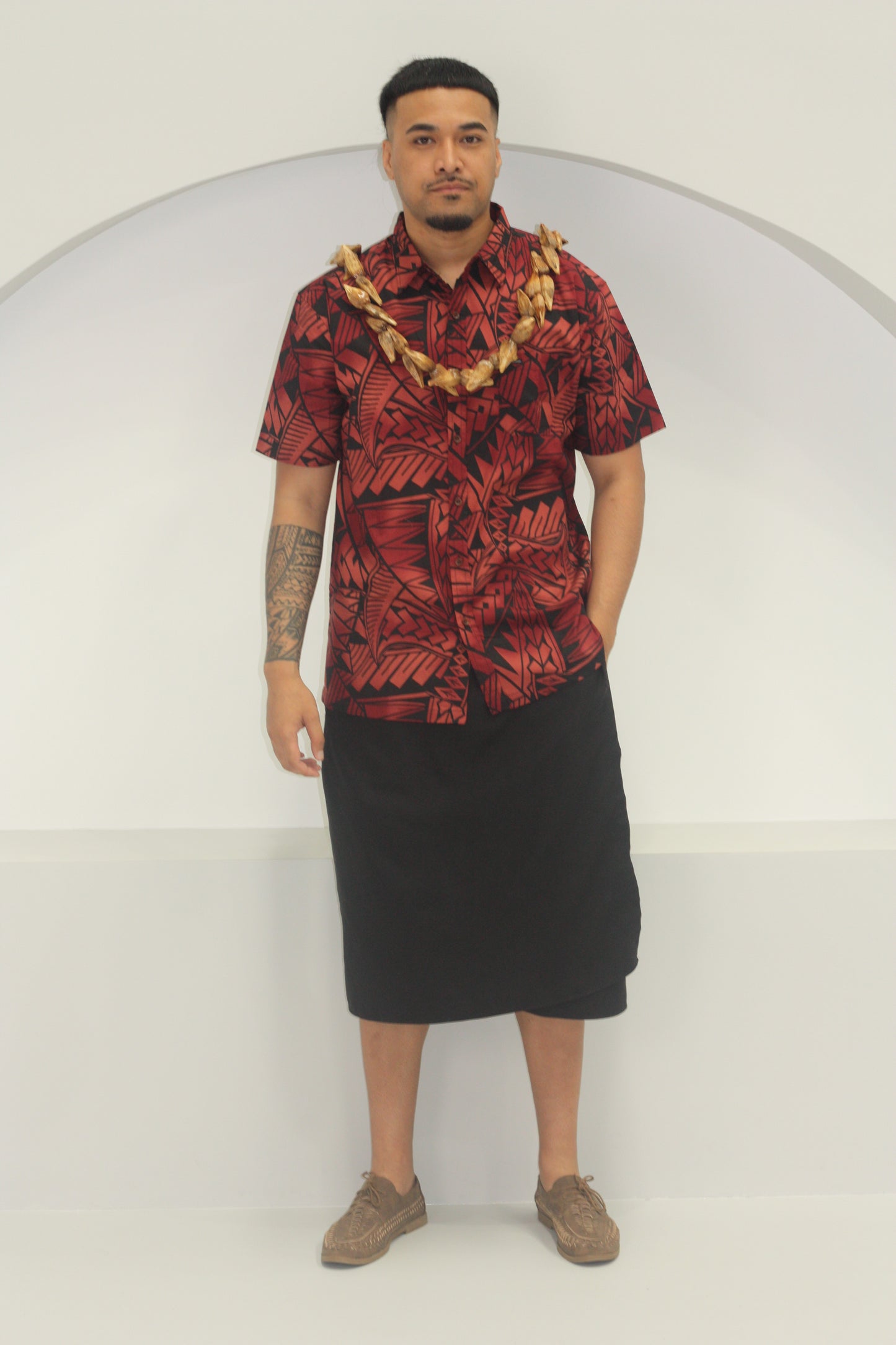 Tribal Origin Men's Chilli Pepper Shirt (Red) SS4140