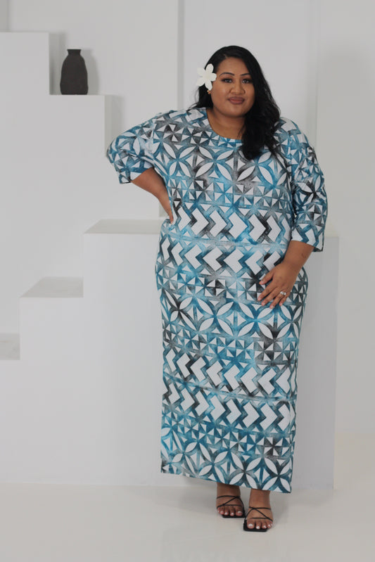 Rimani Turquoise Elei Dress (Size 24 only)