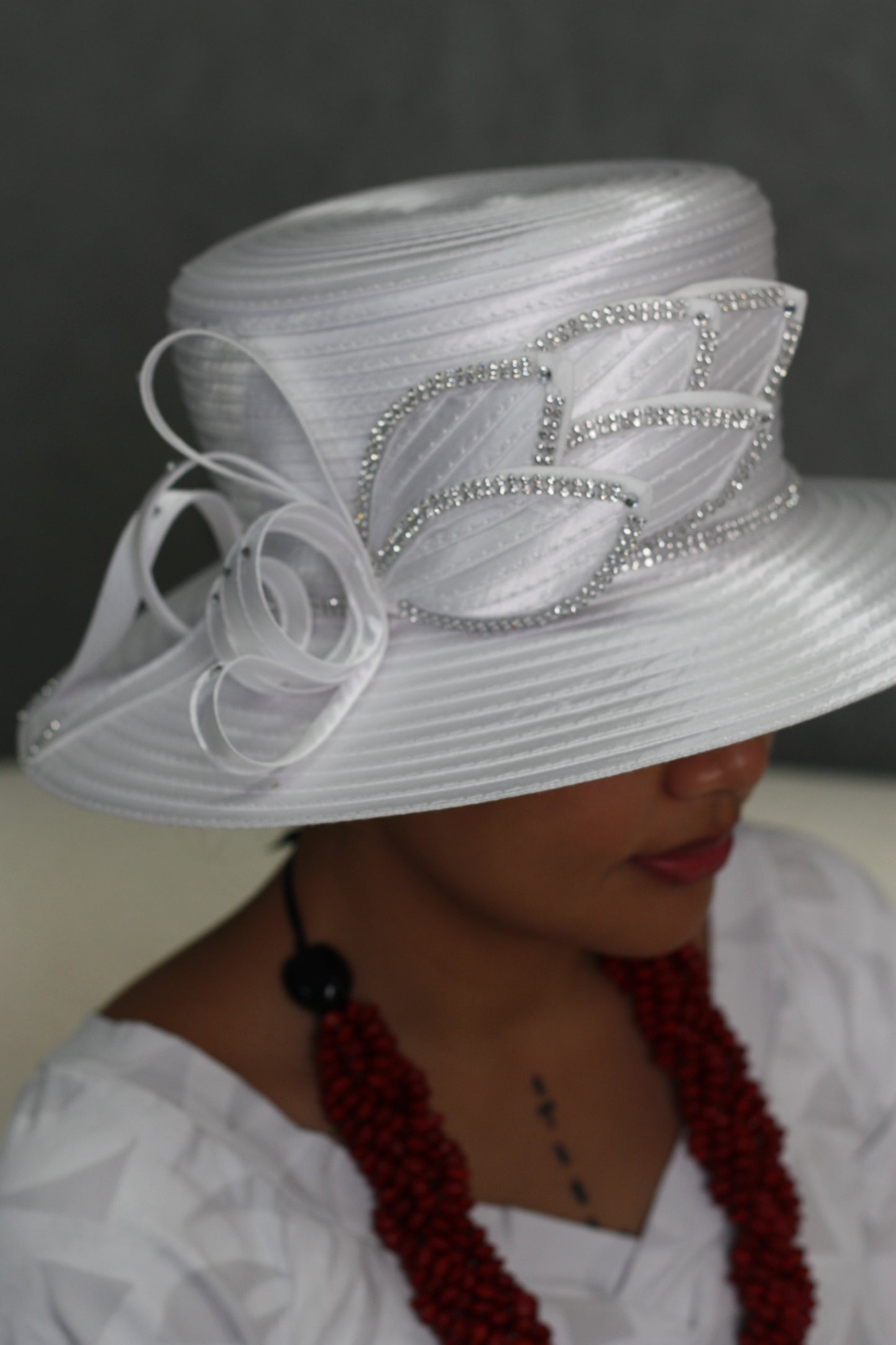 White Diamond Pedal Church Hat