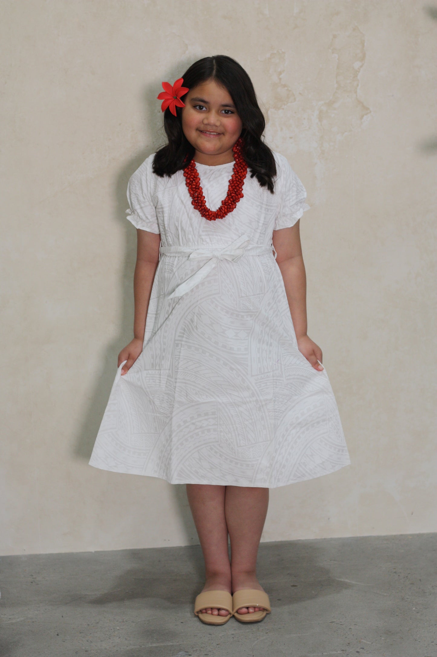 Kalavata Girls Rylee Dress (LG1962) White