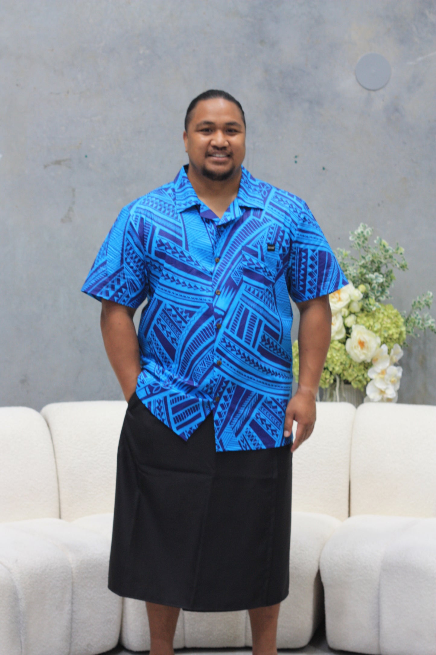 Mesian Men's Elei Shirt (Blue) CT3240