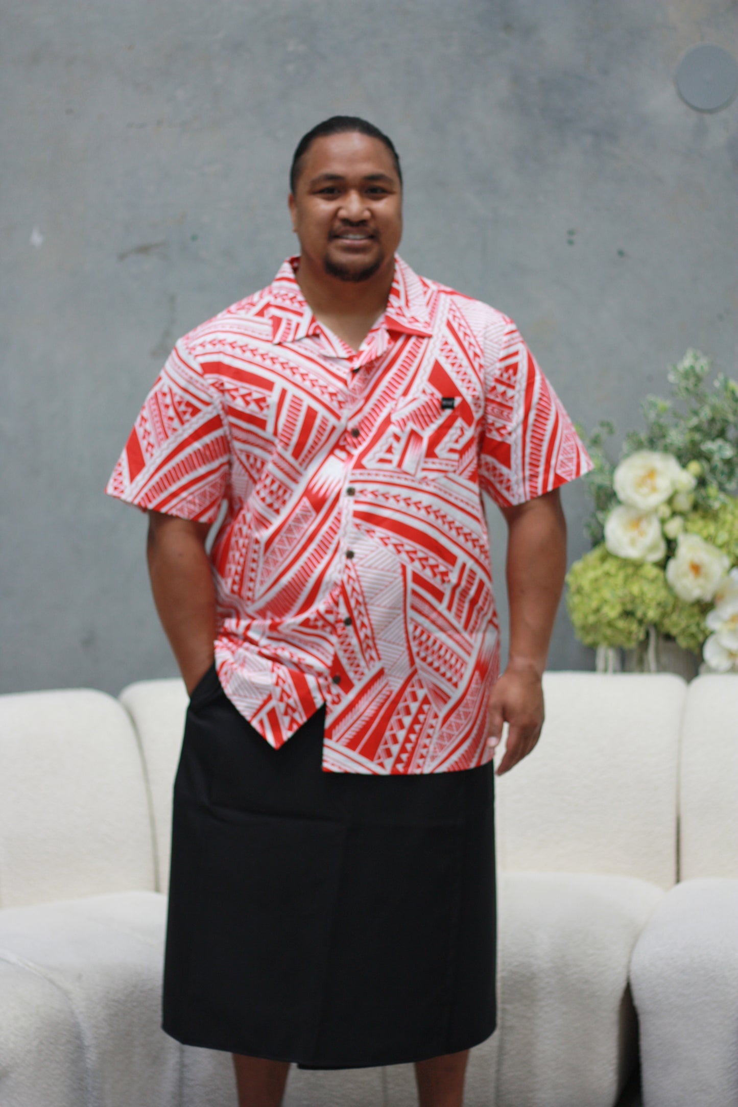 Mesian Men's Elei Shirt (Red) CT3240