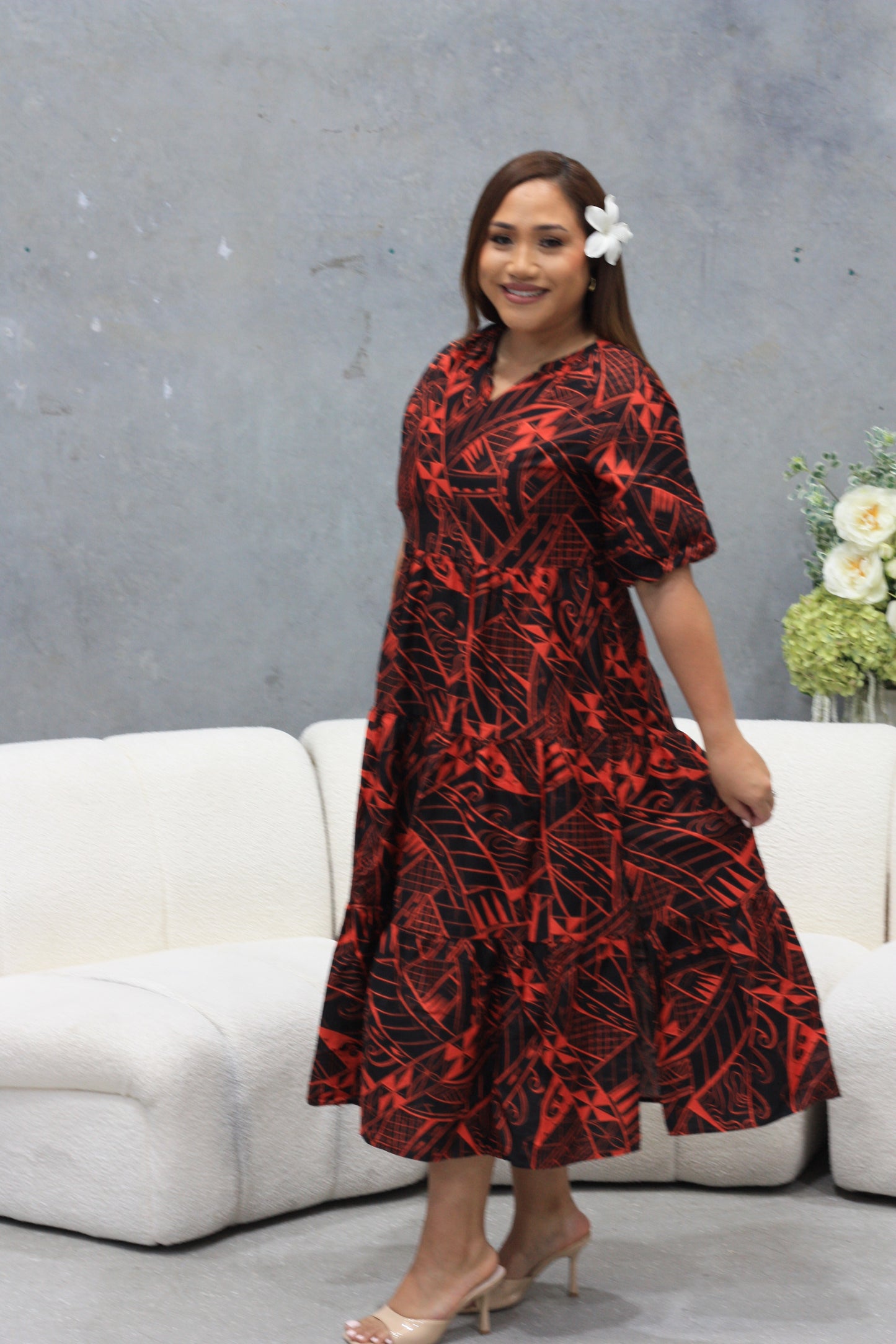 Tribal Origin Ladies Delilah Dress FB1801 (Orange)