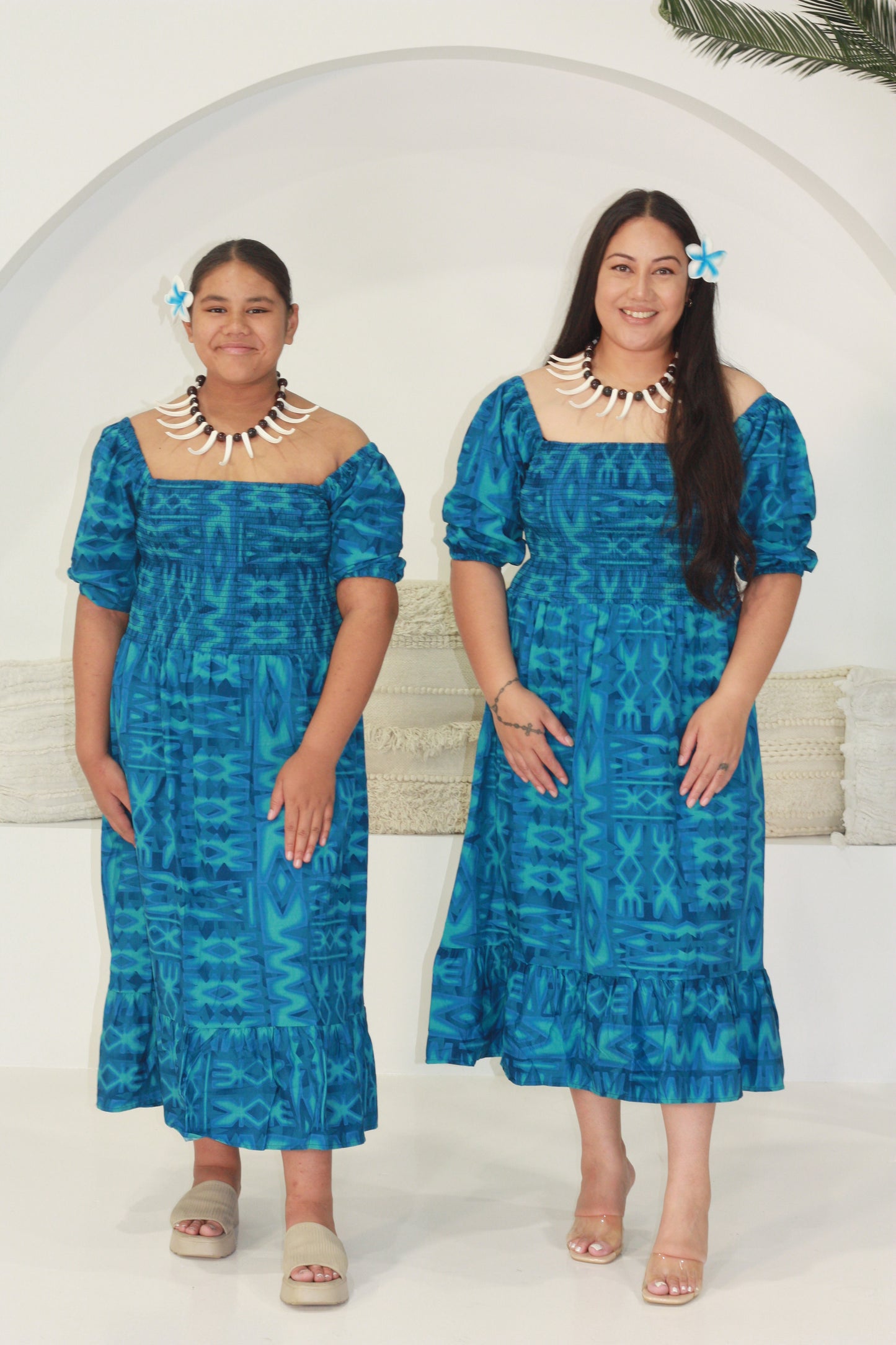 Tribal Origin Ladies Eliza Dress FB1879 Aqua Blue