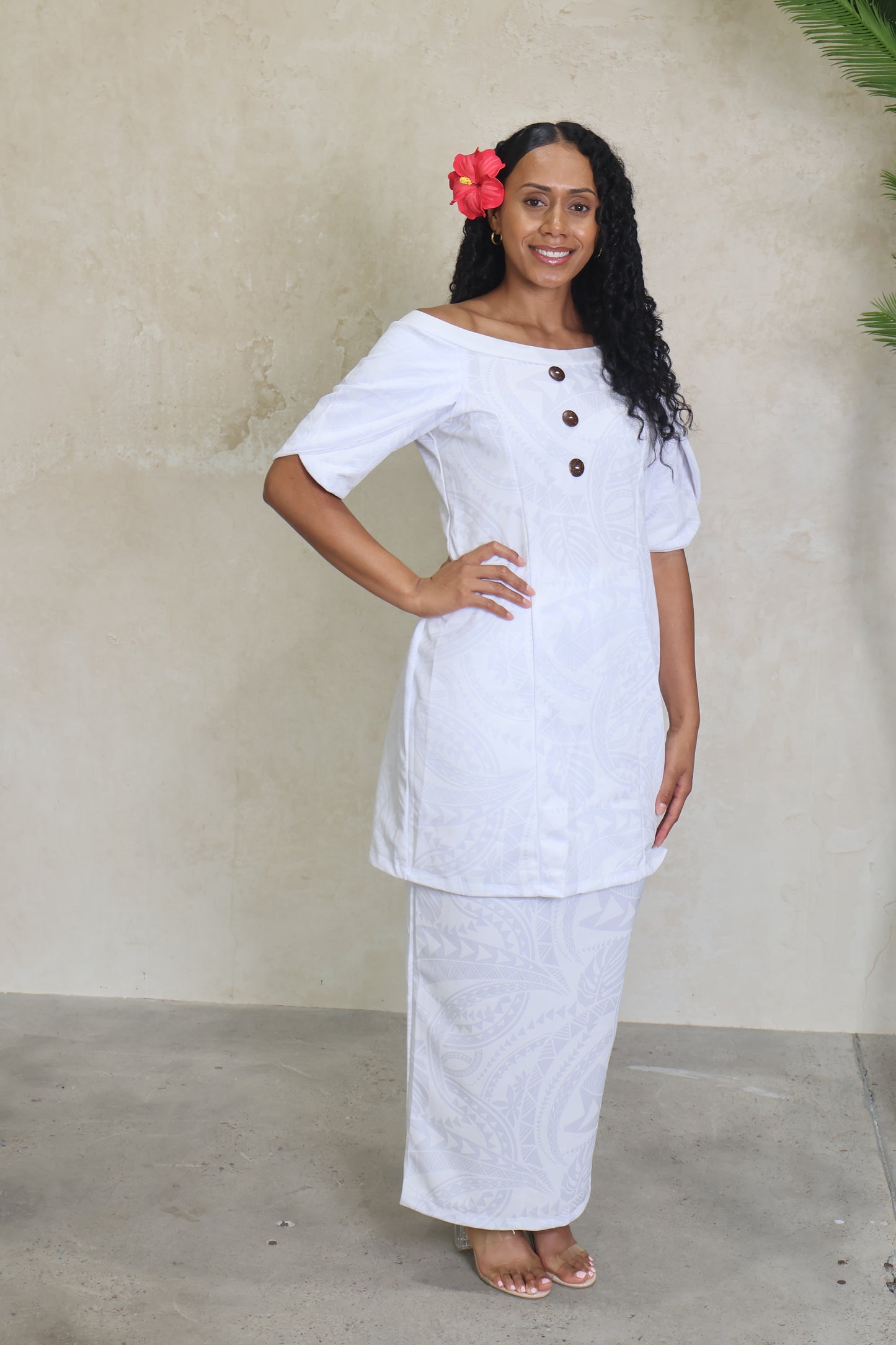 Rimani Samoa Button Elei Puletasi (Size 14 only)