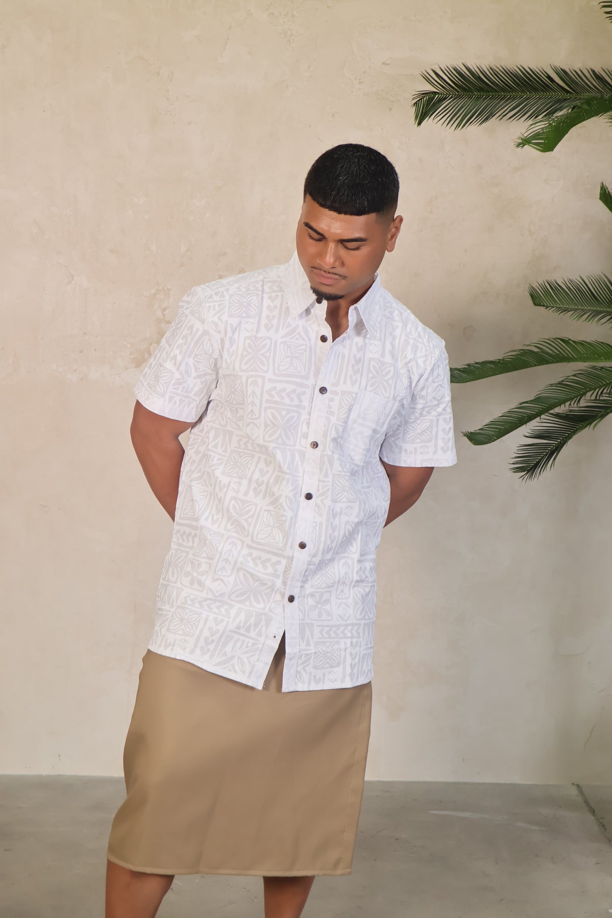 Mesian White Men's Shirt CWOW 1323