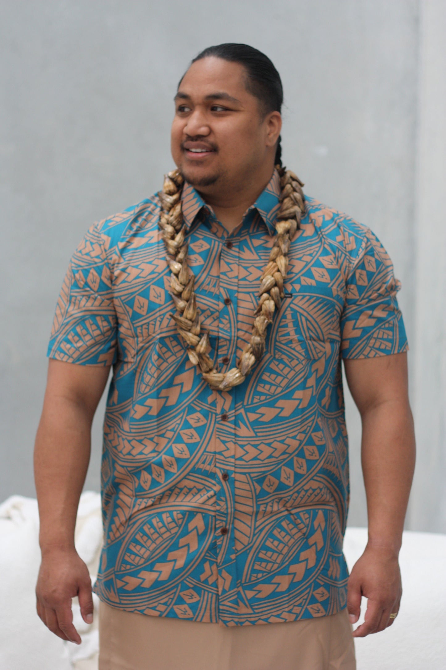 Kalavata Livai Men's Shirt ( Blue )