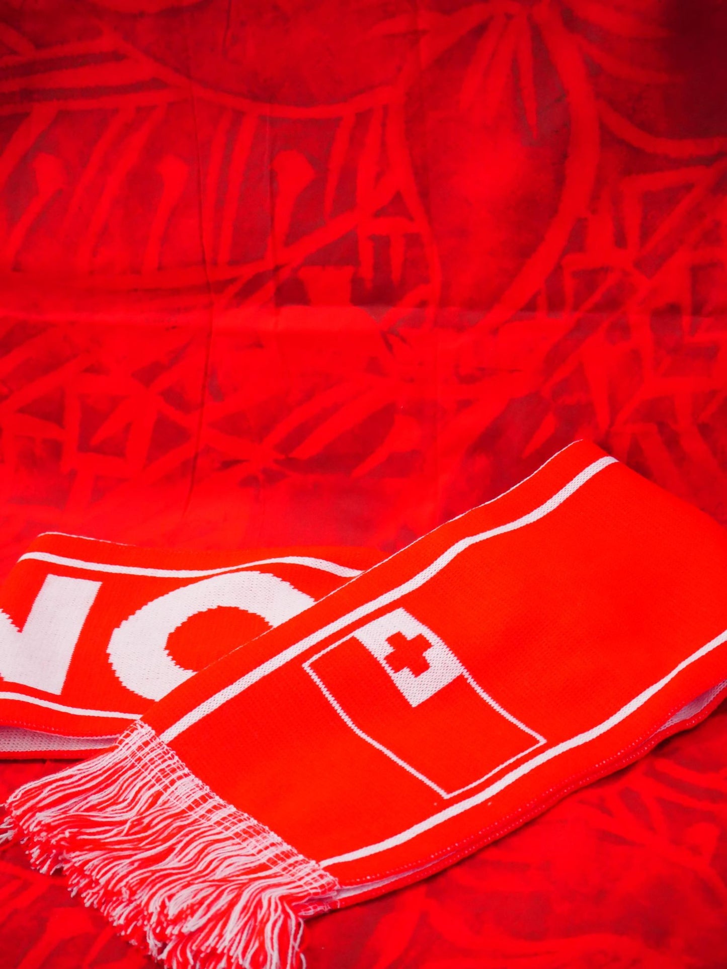Tuff Kokonut's "Tonga" Red Scarf
