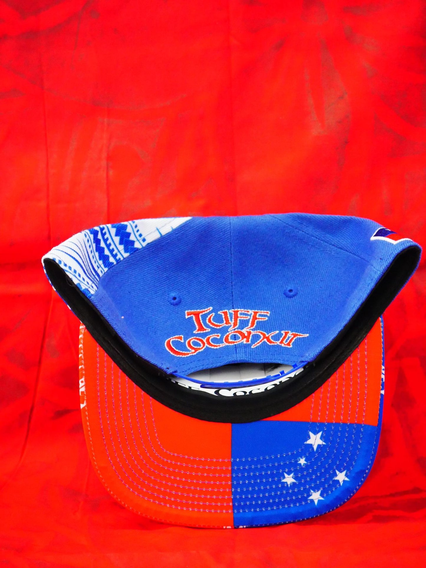 Tuff Coconut's "Samoa" Snapback Blue with Red