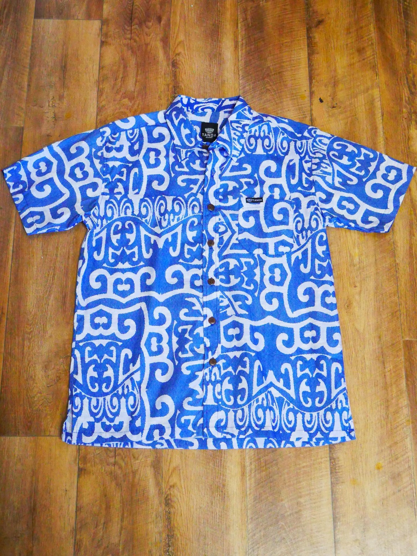 Tanoa Samoa Men's Bula Shirt (Violet)