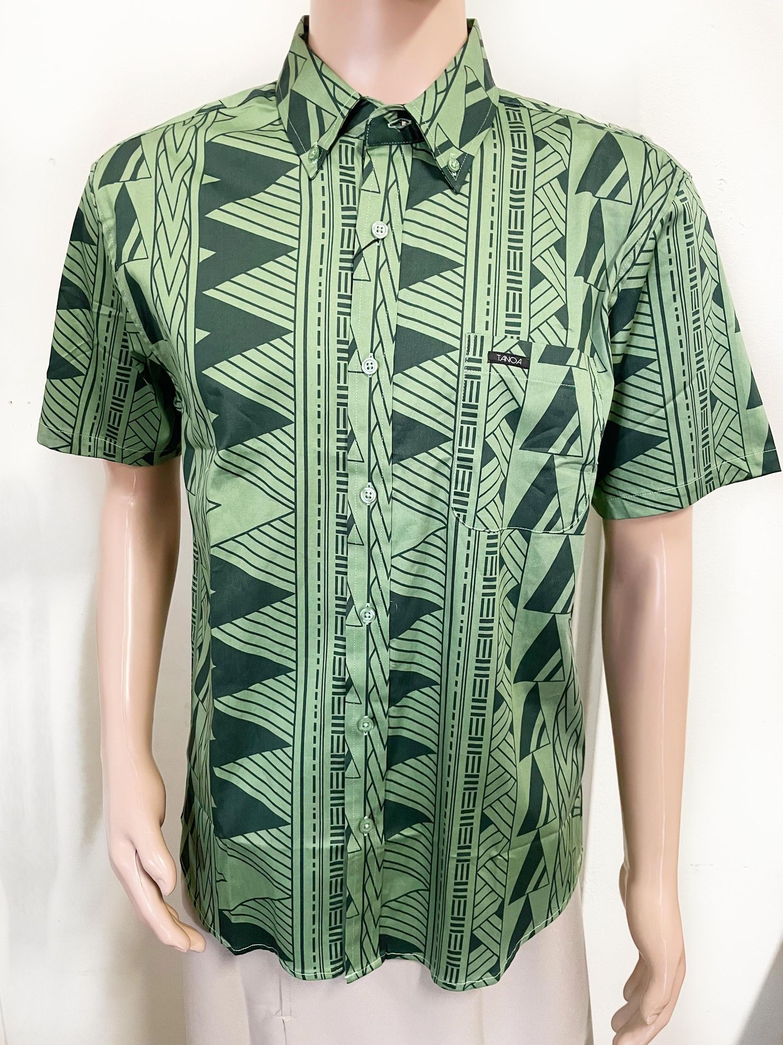 samoan dress shirts Men's Short Sleeve Button Down Samoan Tribal Bowling Shirt, Black Tan Polynesian Tattoo Outfit for Best Man, Groom & Graduation