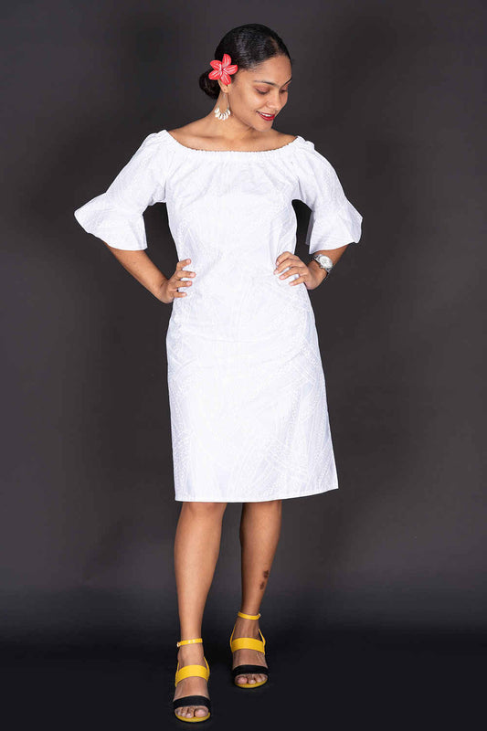 Tribal Origin Kalavata-Ana Ladies Mikalia Dress White