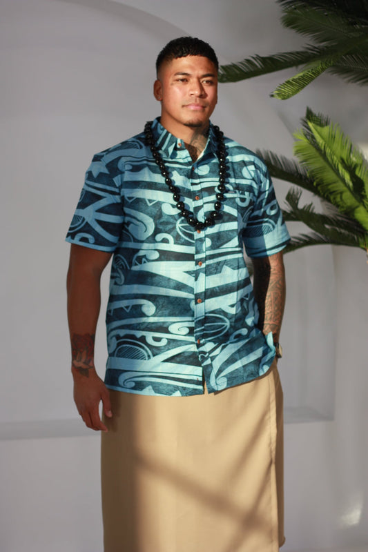 Akamu Mens Shirt Koloha Grey (SS4210)