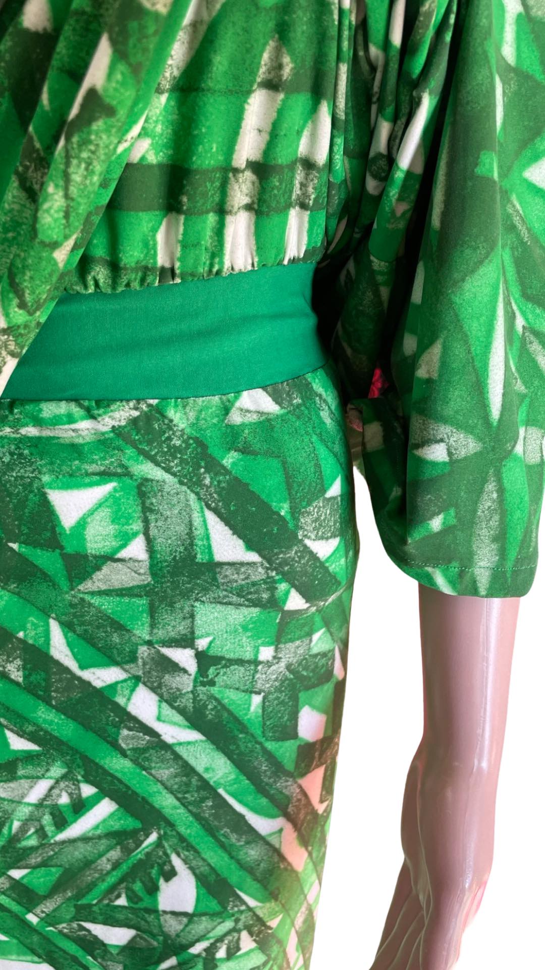 Plus Rimani Green Elei Dress