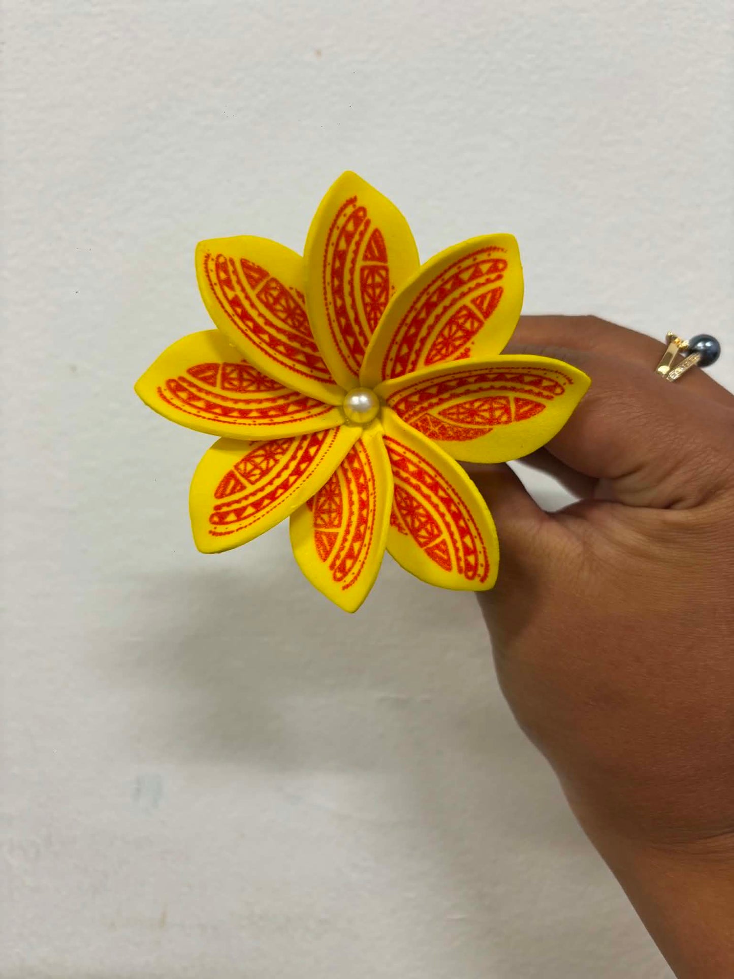 Pearled White & Colored patterned Sei's