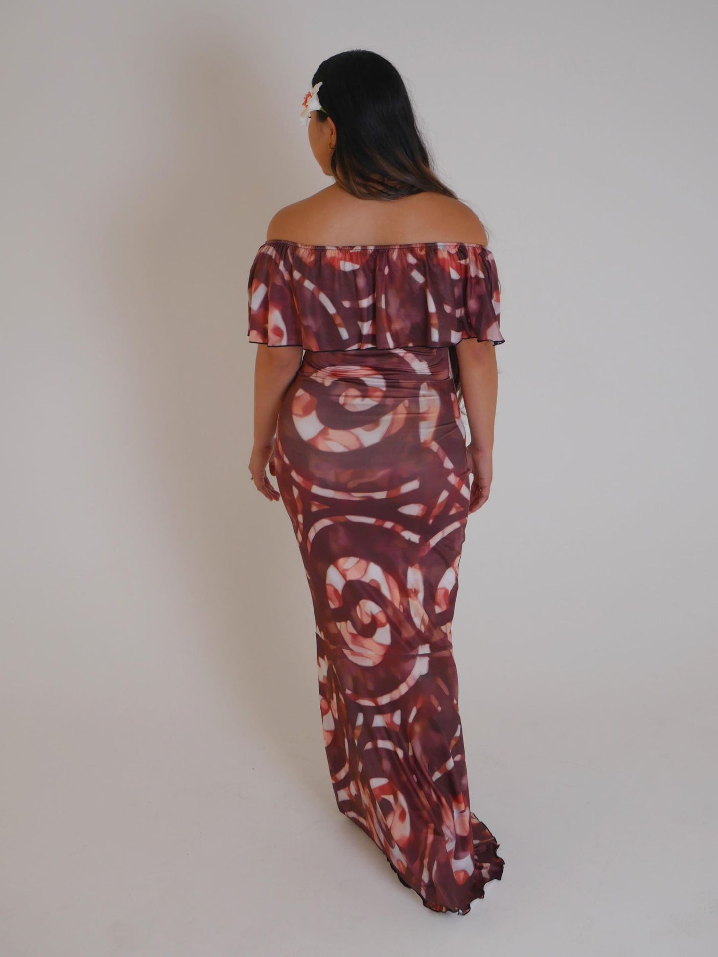 Iupeli Collection - Women's Brown Ana Elei Dress