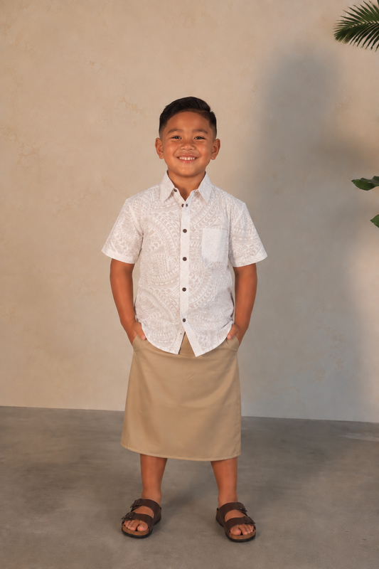 Mesian Boy's Shirt White CWOW-1235