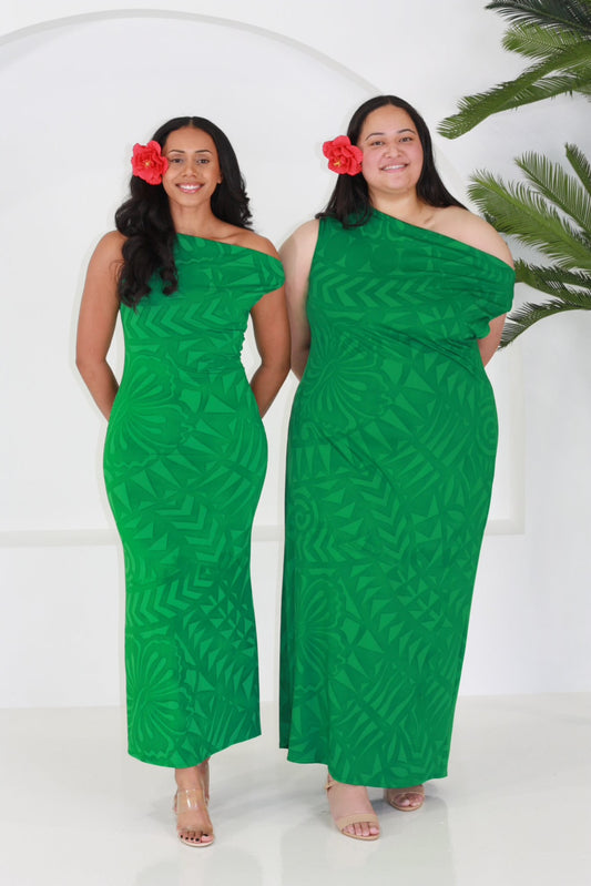 Cece's Fenua Green Dress (Plus)
