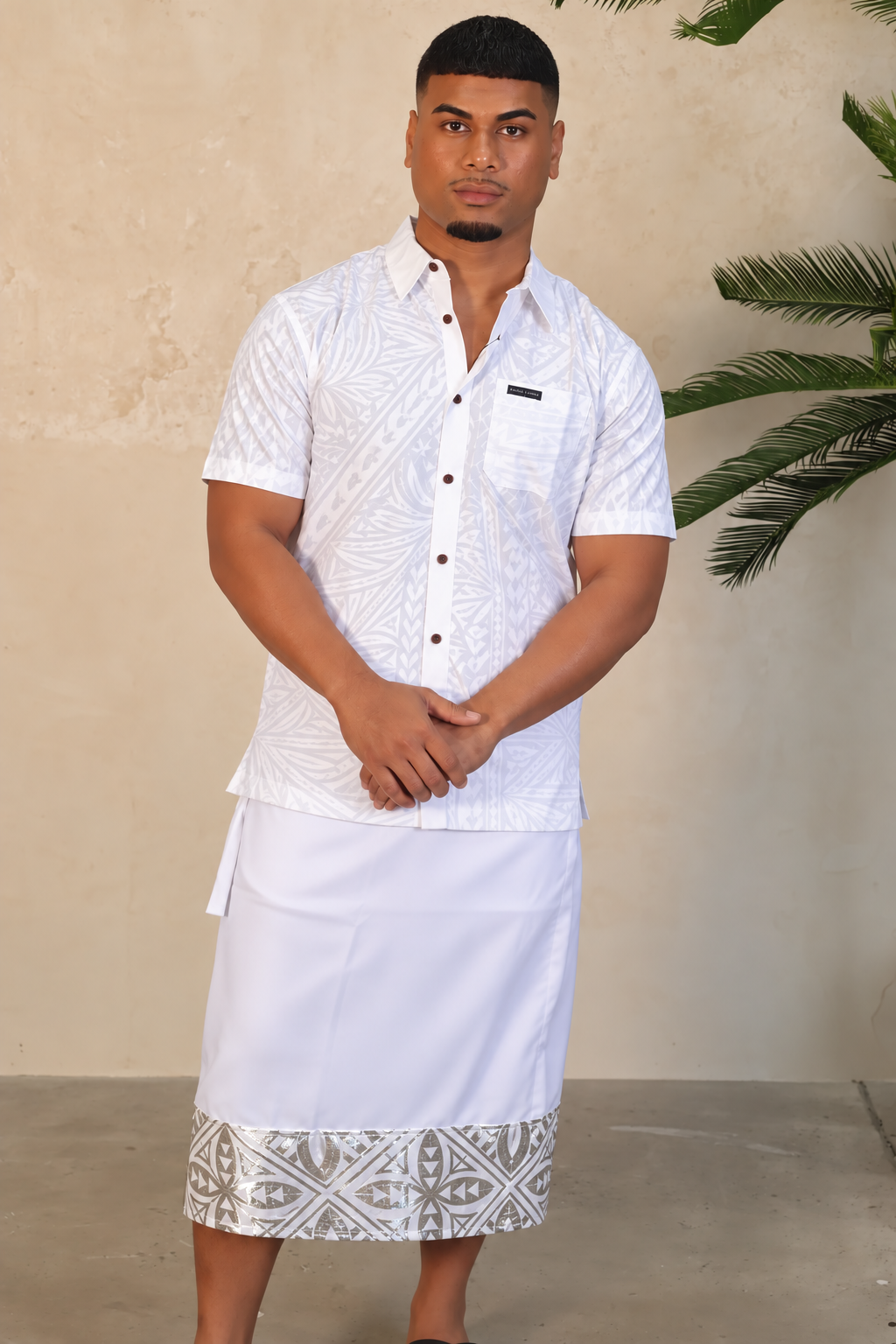Iefaitaga - Silver Metallic Design 3