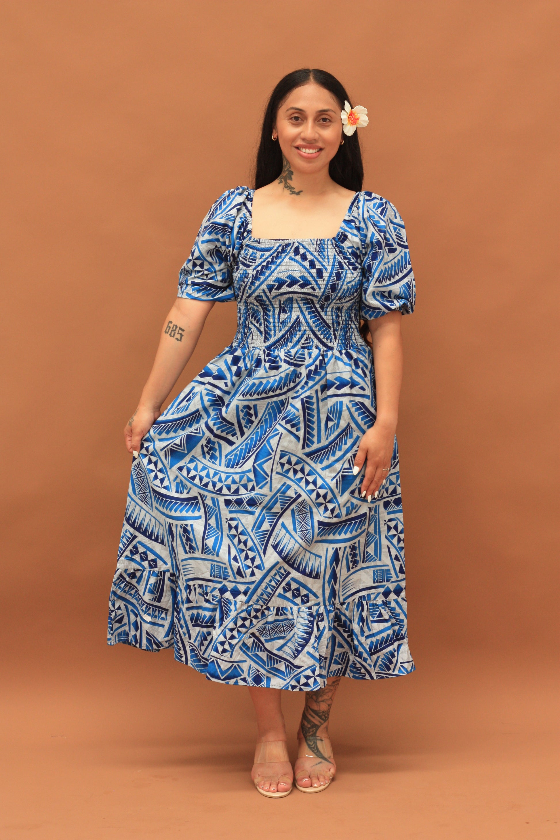 Kalavata Women's Royal Blue Dress FB1732 – Pacific Way Gift Shop