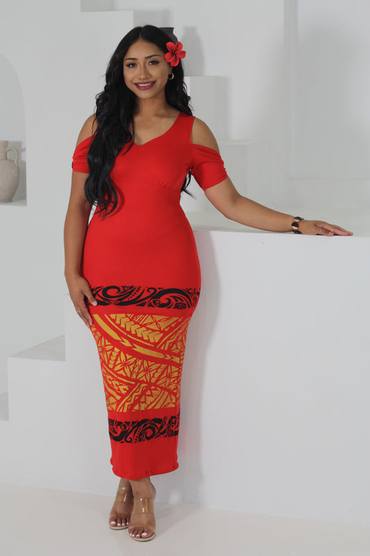 Cece's Ruby Cut out Elei Dress (Size 10 only)