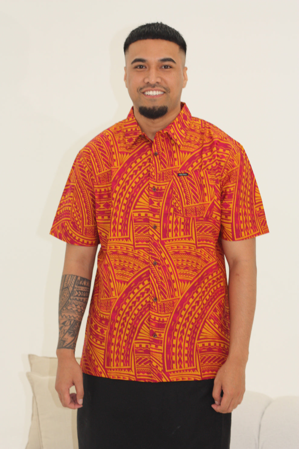 Kalavata Men's Shirt (SS4232) Maroon Rust – Pacific Way Gift Shop