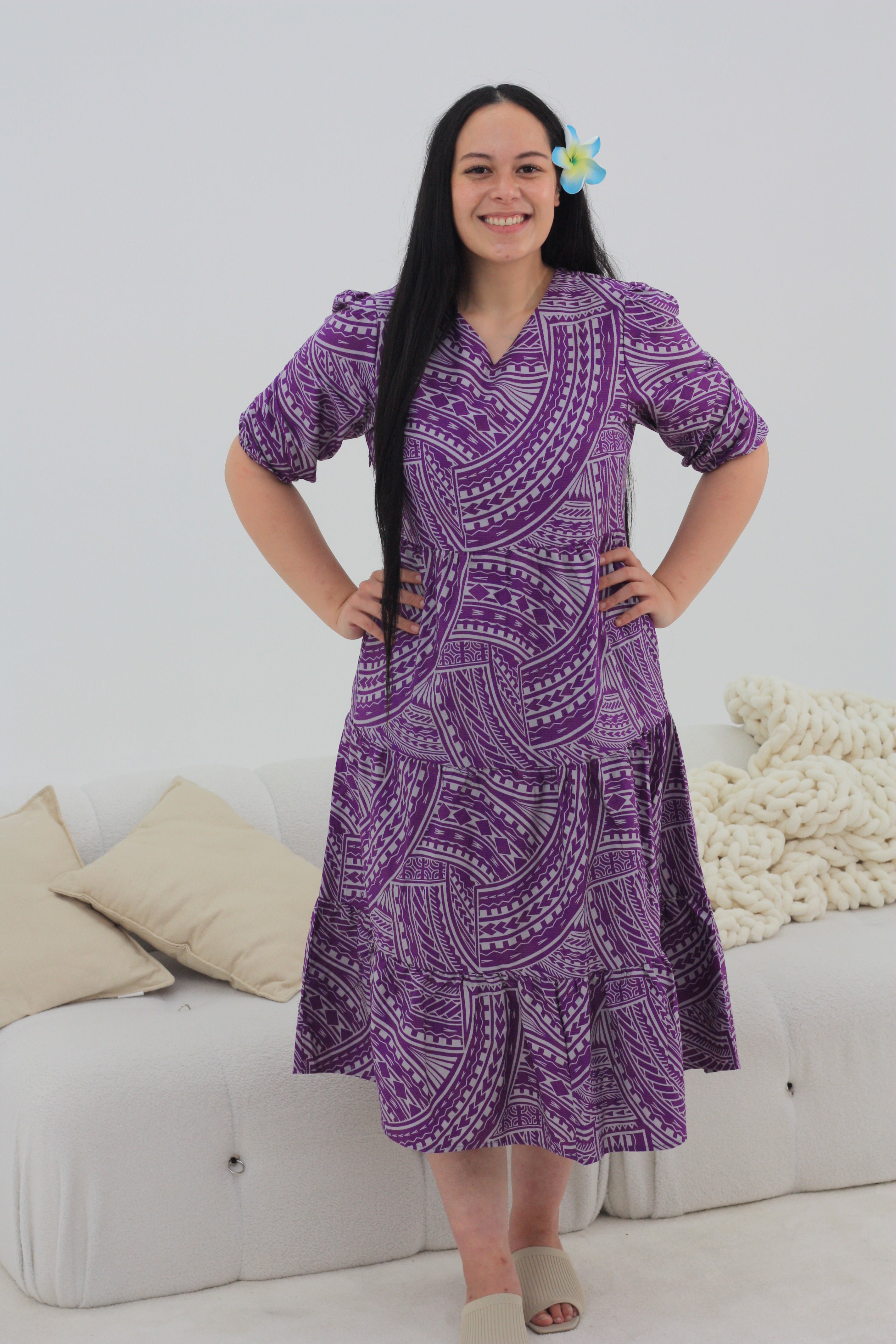 Kalavata Women's Lili Dress - Purple (LD4632) – Pacific Way Gift Shop