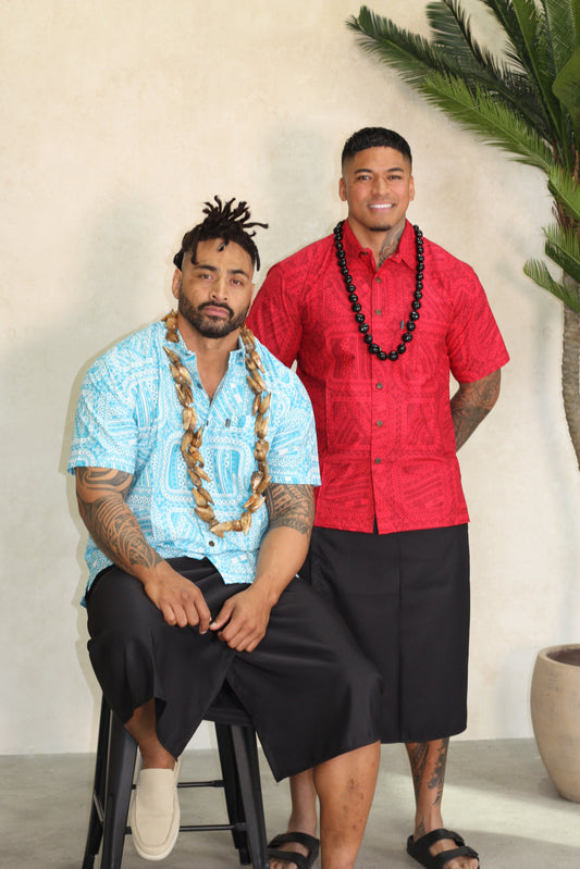 Tribal Origin Men's Elei Shirt ( Red ) FB1400