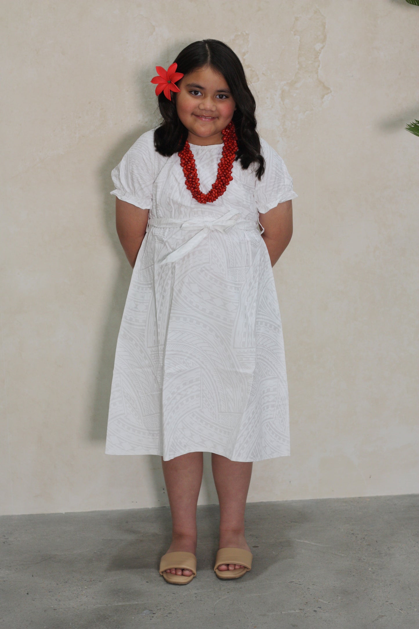 Kalavata Girls Rylee Dress (LG1962) White