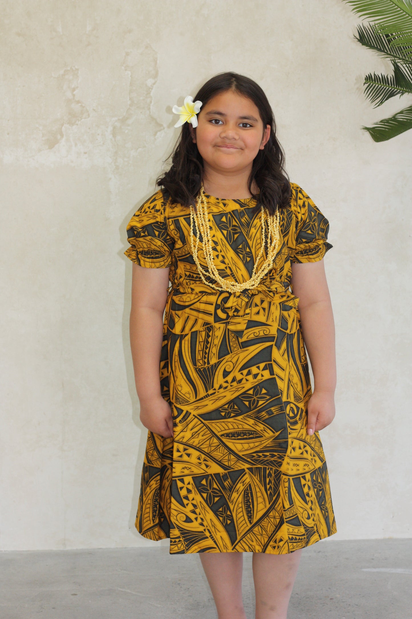 Tribal Origin Girls Rylee Dress FB1797 (Yellow)