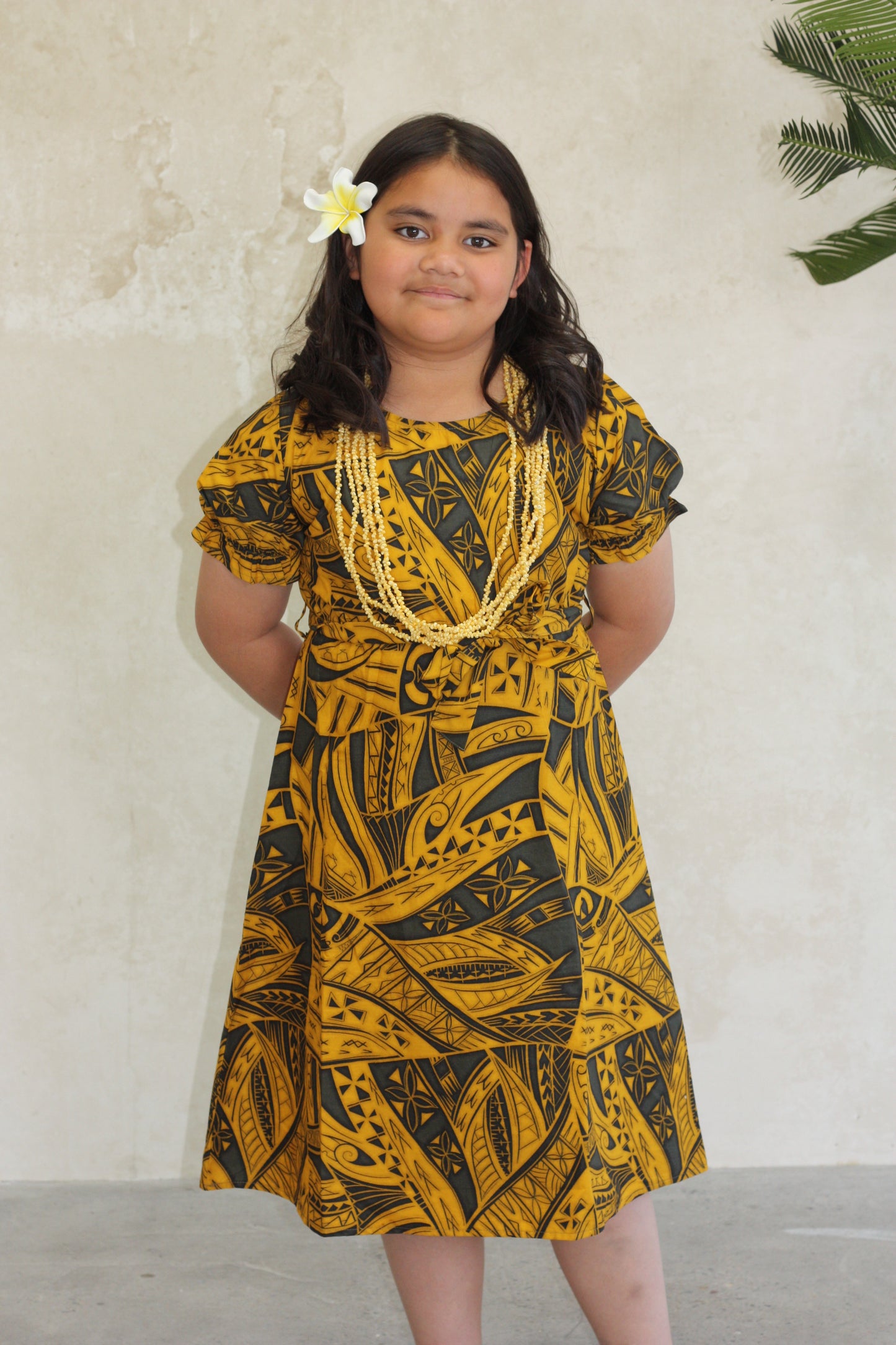 Tribal Origin Girls Rylee Dress FB1797 (Yellow)