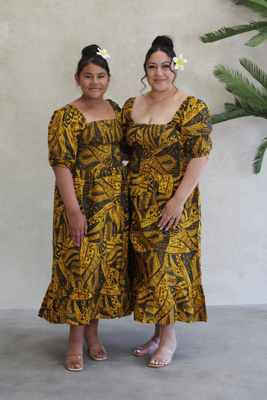 Tribal Origin Ladies Eliza Dress FB1797 (Yellow)