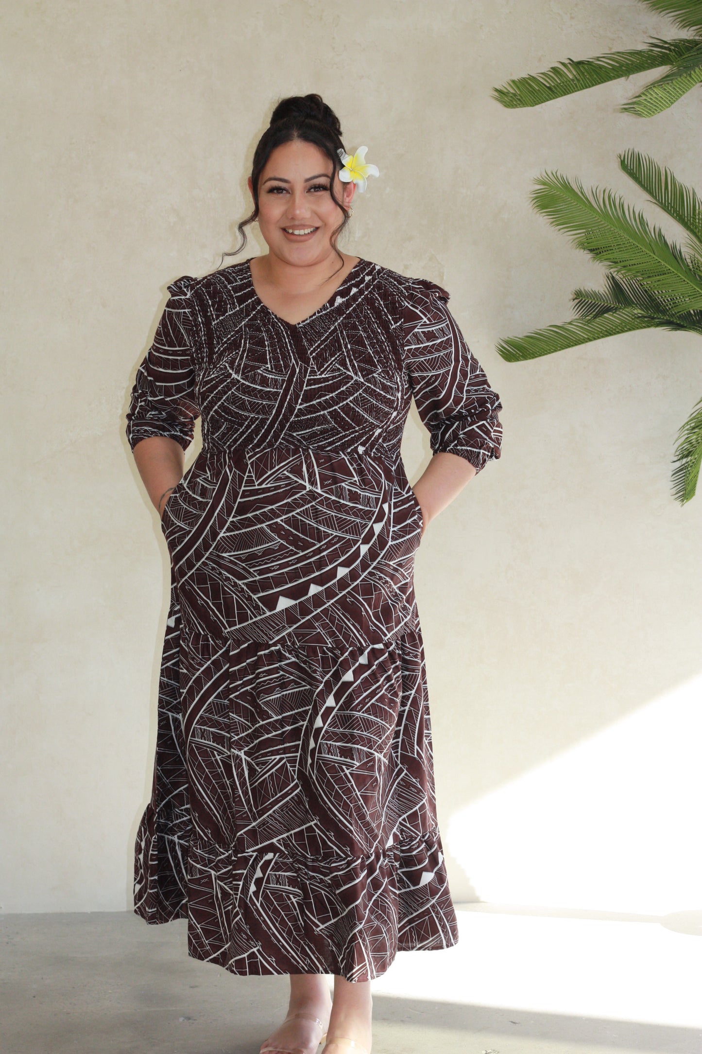 Tribal Origin Ladies Araminta Dress- FB1794 Brown