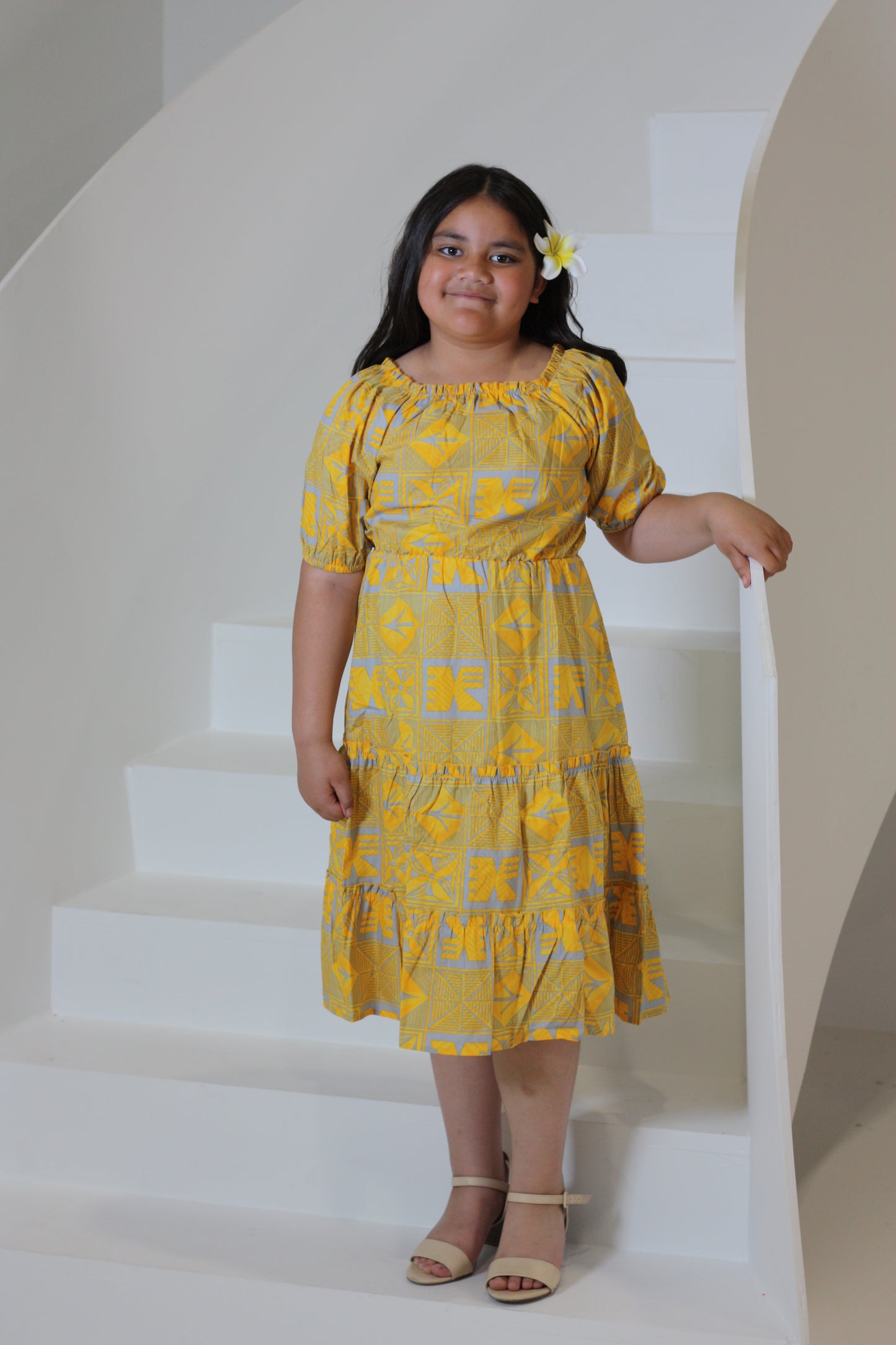 Tribal Origin Girls Luna Dress LG2023 (Yellow)