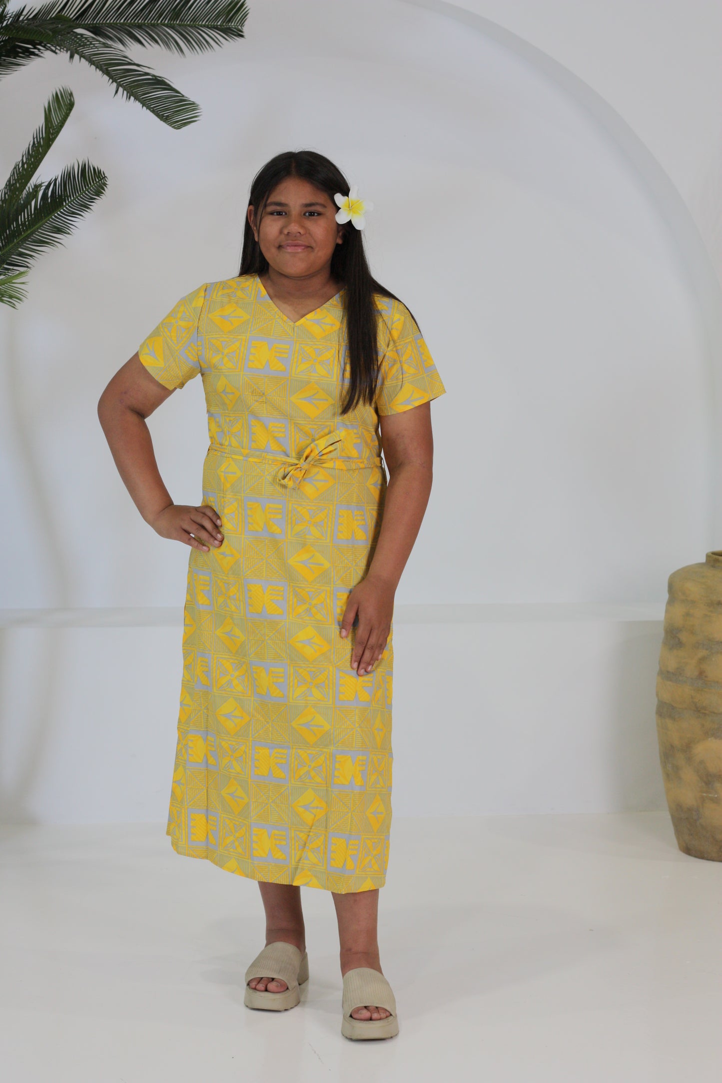 Tribal Origin Ladies Arina Dress LD4783 (Yellow)