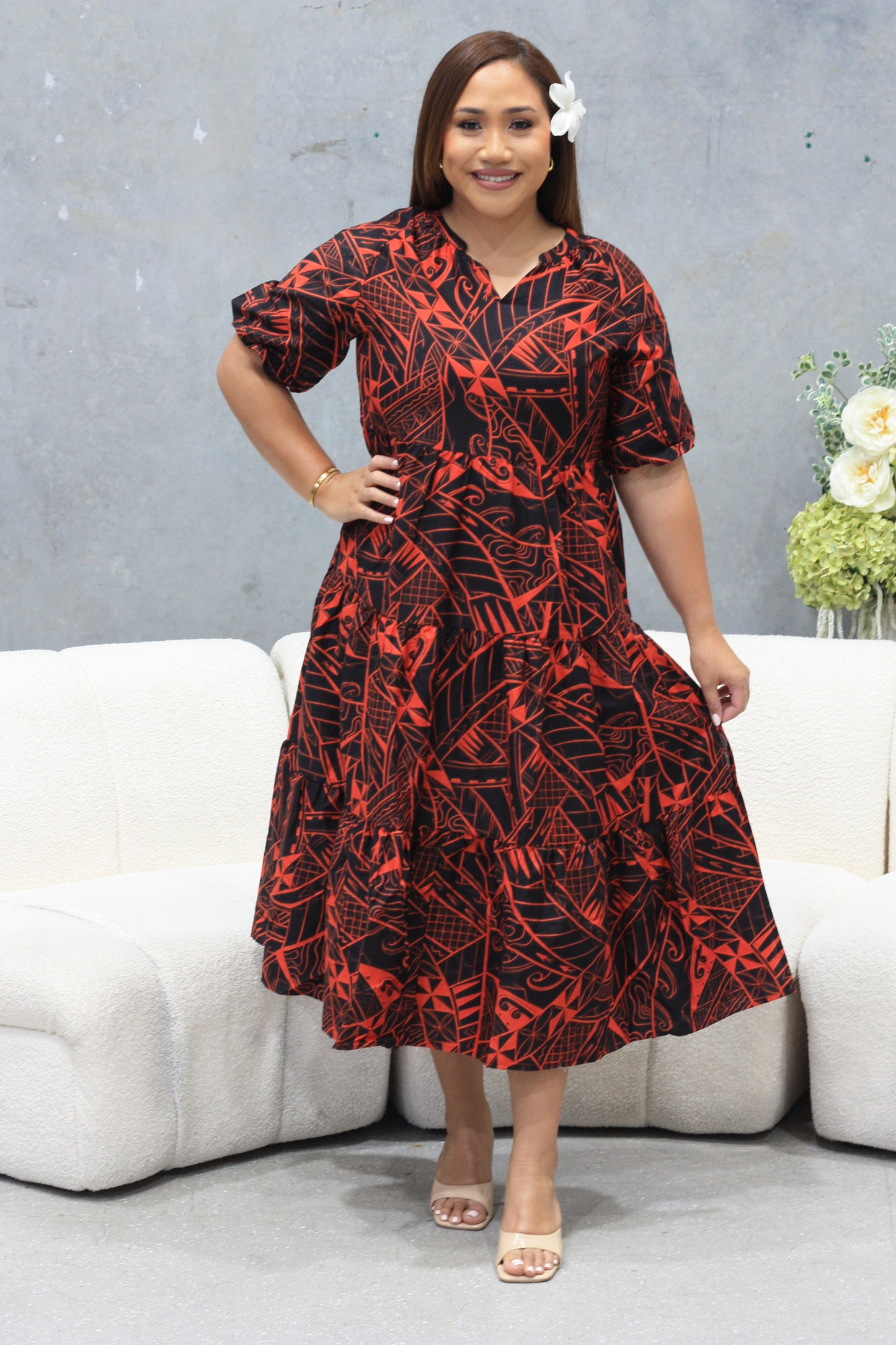 Tribal Origin Ladies Delilah Dress FB1801 (Orange)
