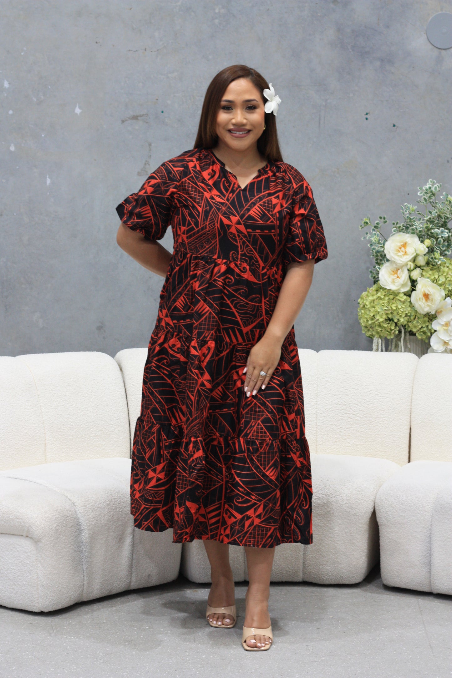 Tribal Origin Ladies Delilah Dress FB1801 (Orange)