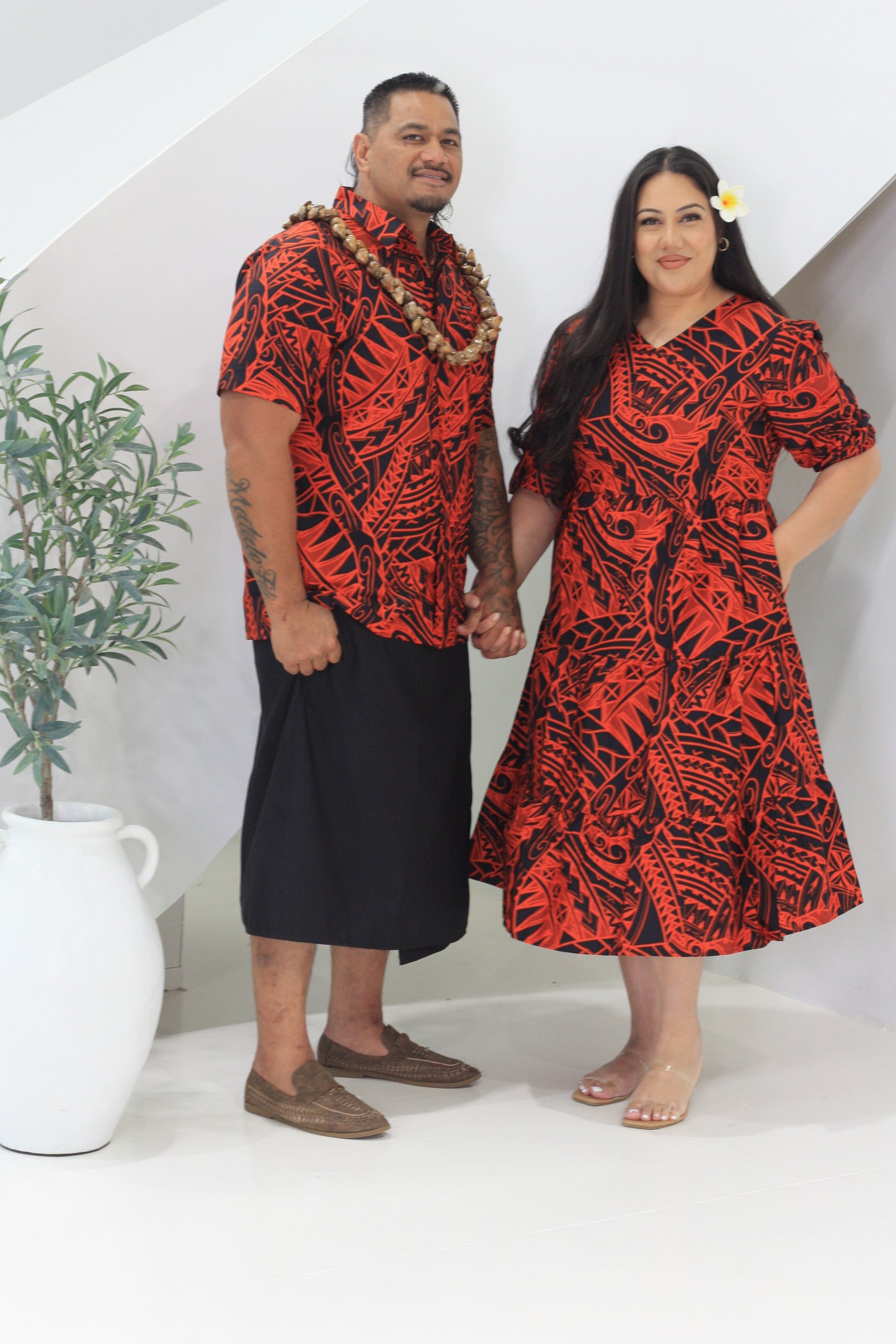 Tribal Origin Ladies Lili Dress Rusty Red FB1798