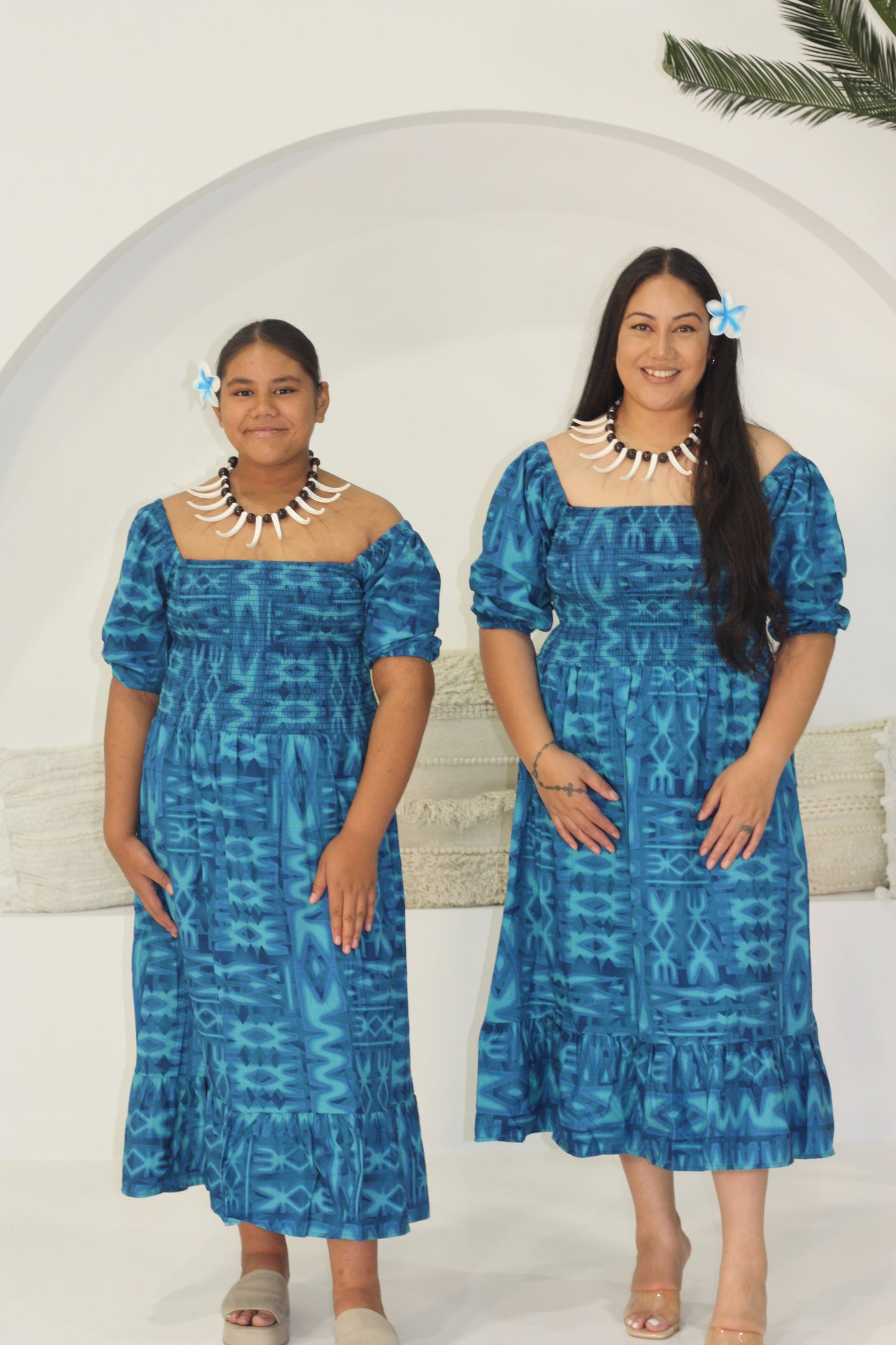 Tribal Origin Ladies Eliza Dress FB1879 Aqua Blue