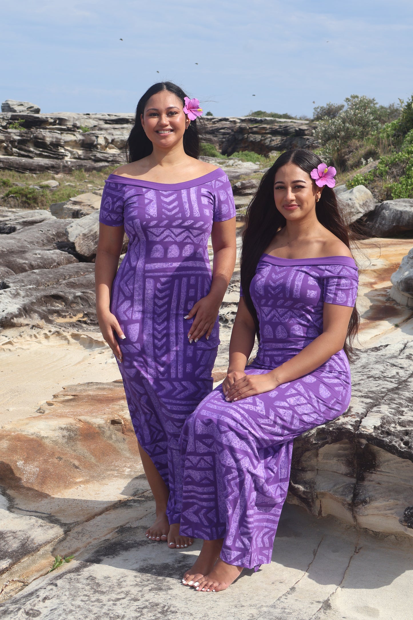PIA Purple Fitted Elei Dress